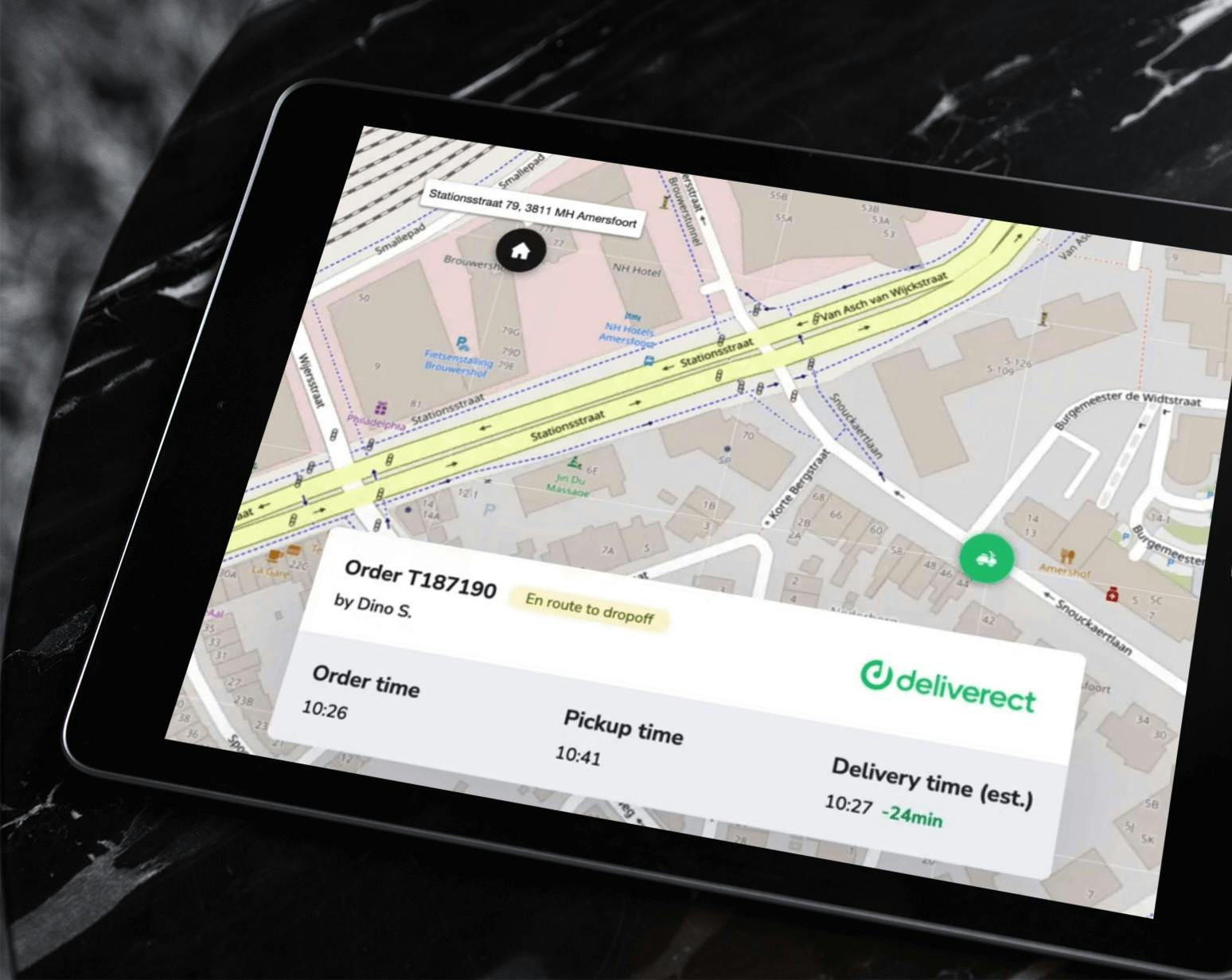 Deliverect Dispatch Map View