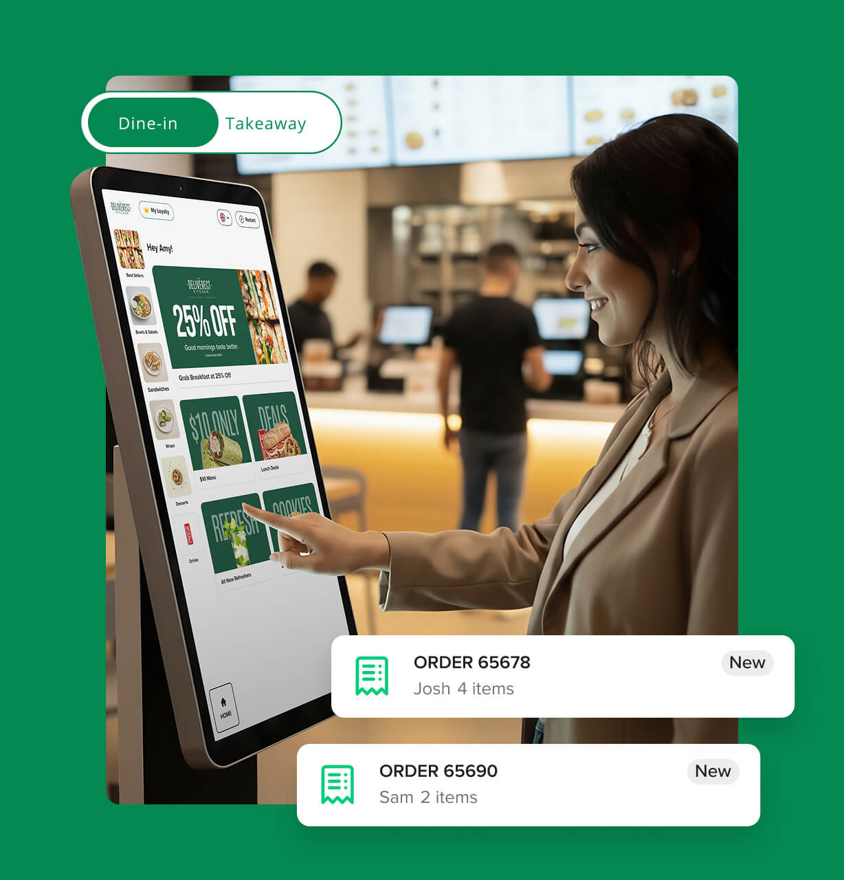 Partner Tech and Deliverect self-service kiosk solution