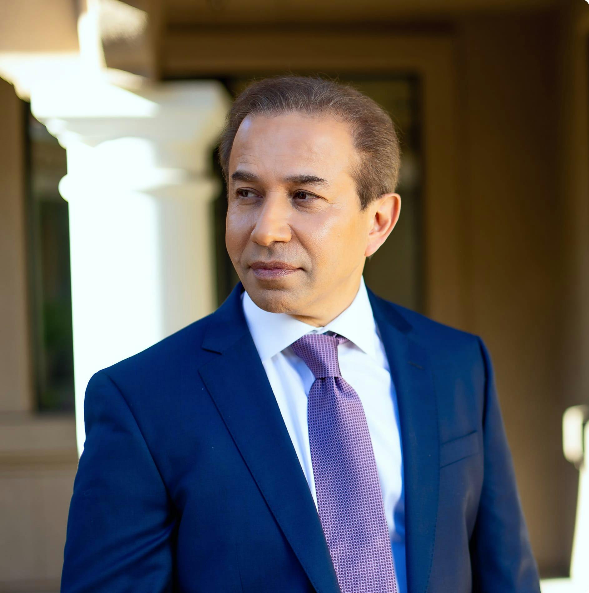 Dr. Bolourian in a suit