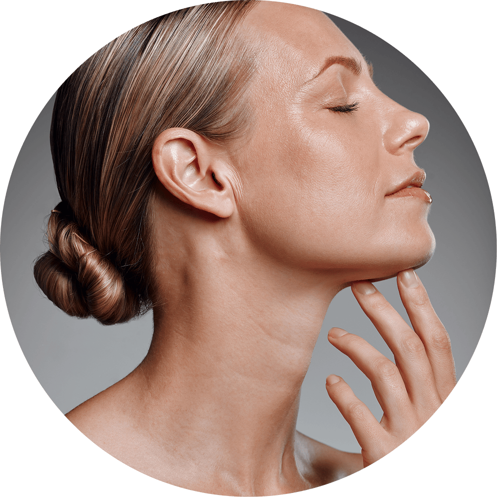 Woman looking to the side