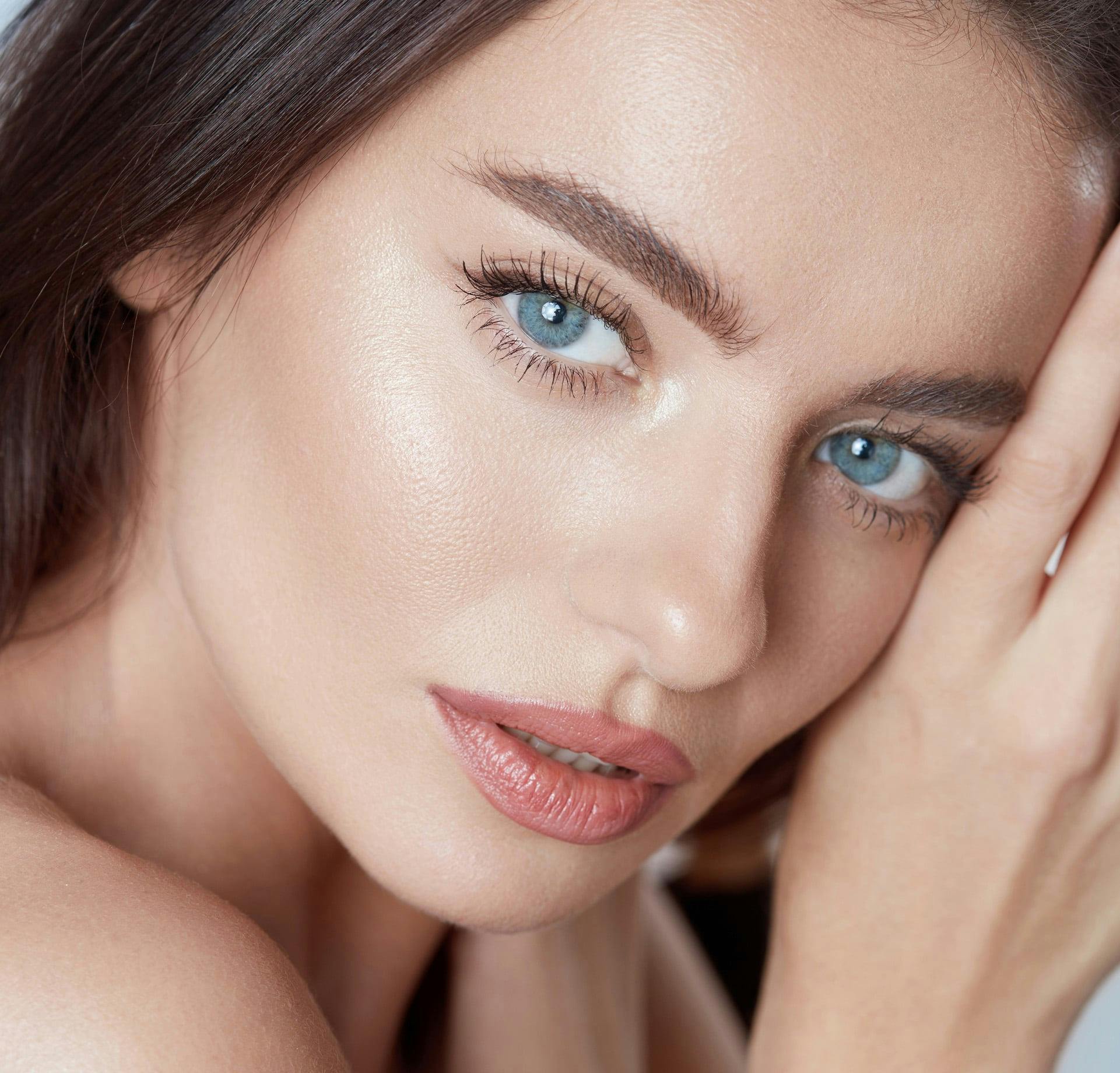 Close up of womans face