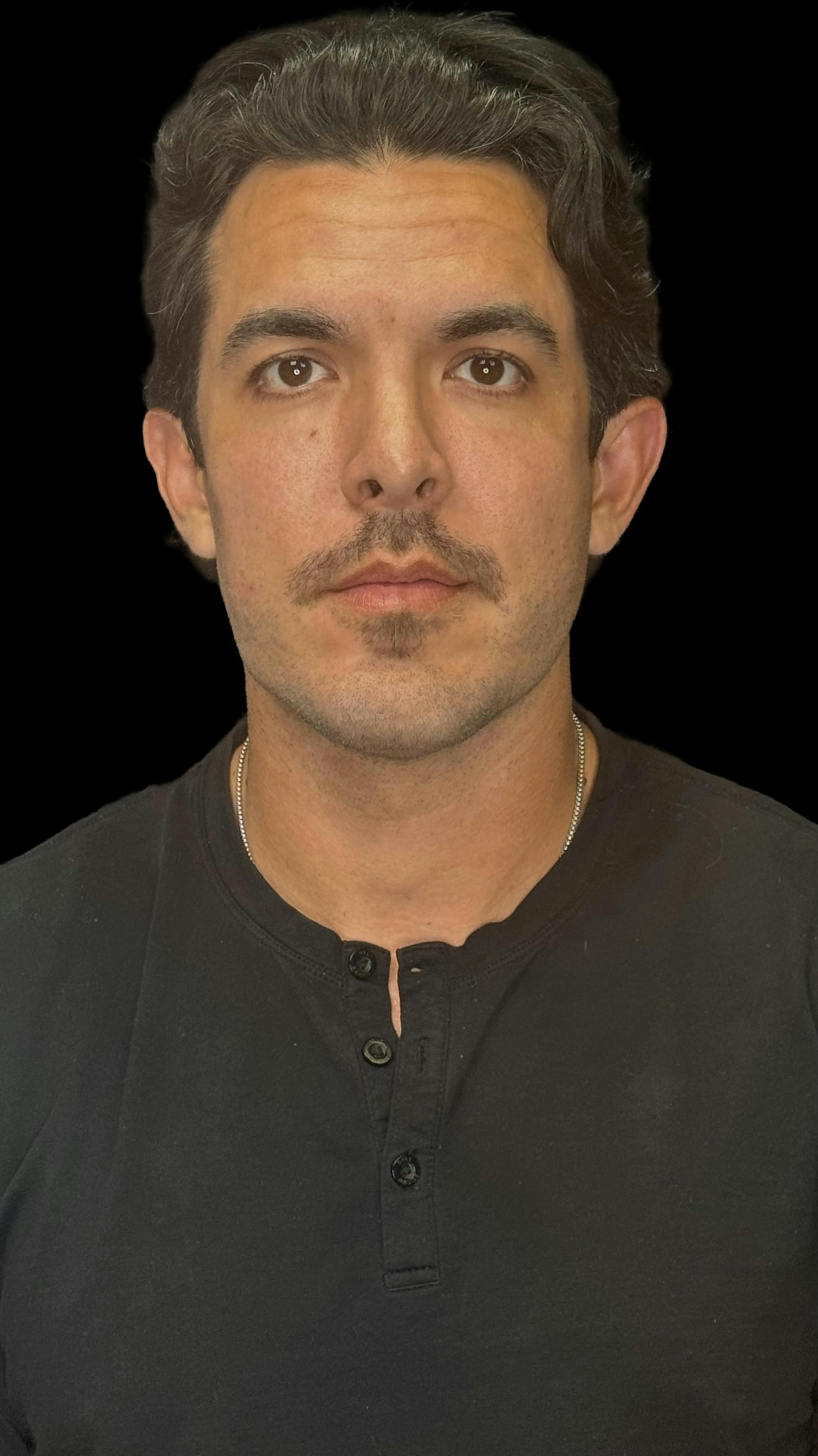 After image of a man