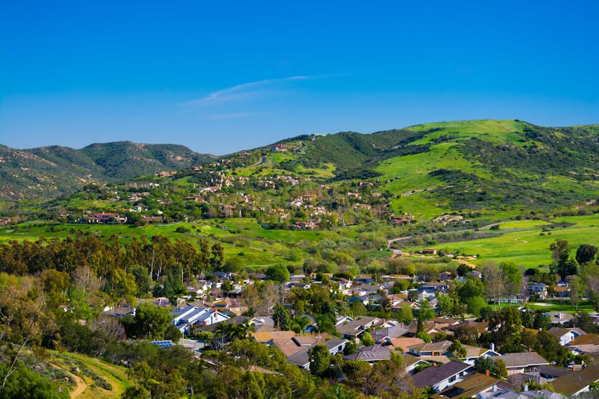 Foothill homes in Irvine, California.
