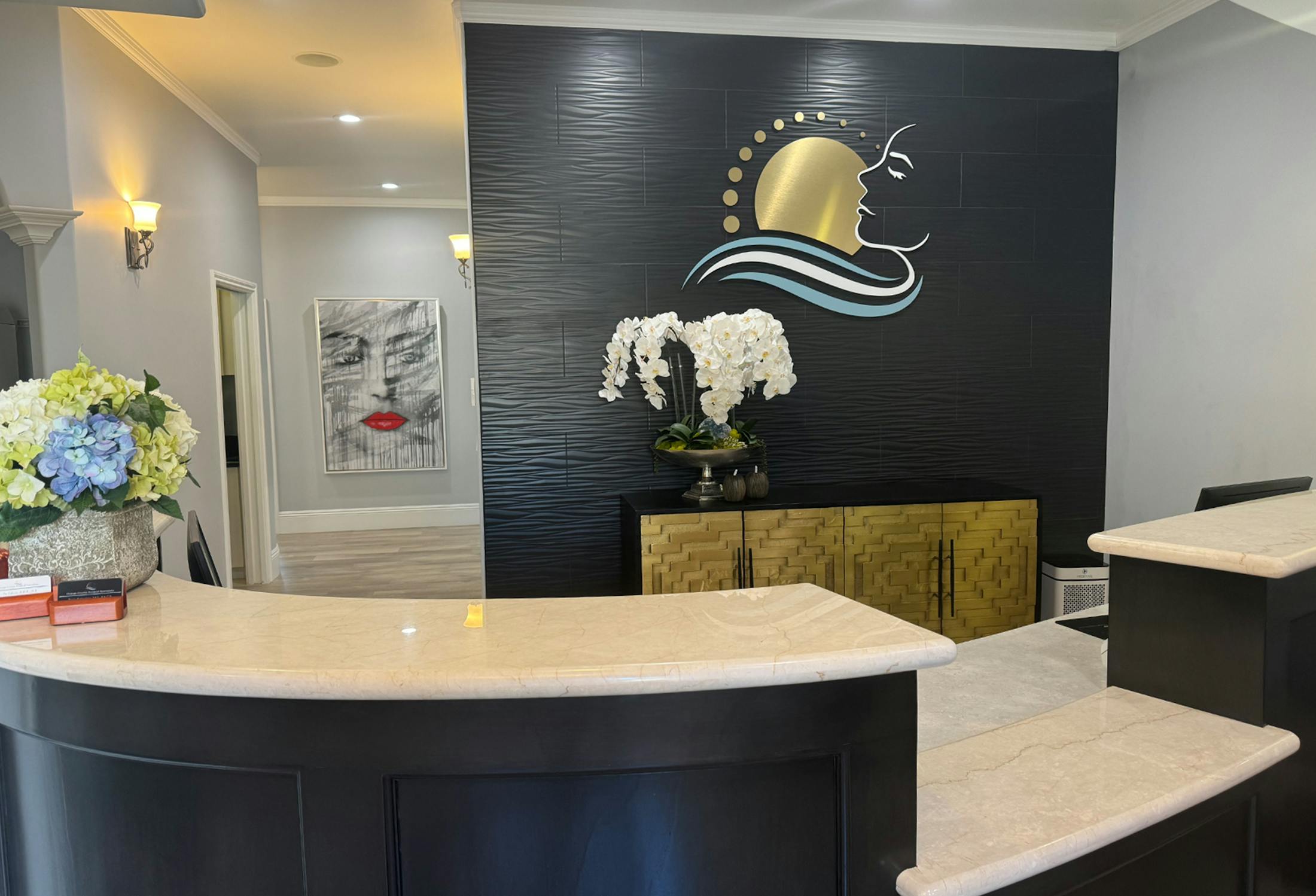 Front desk of surgical center