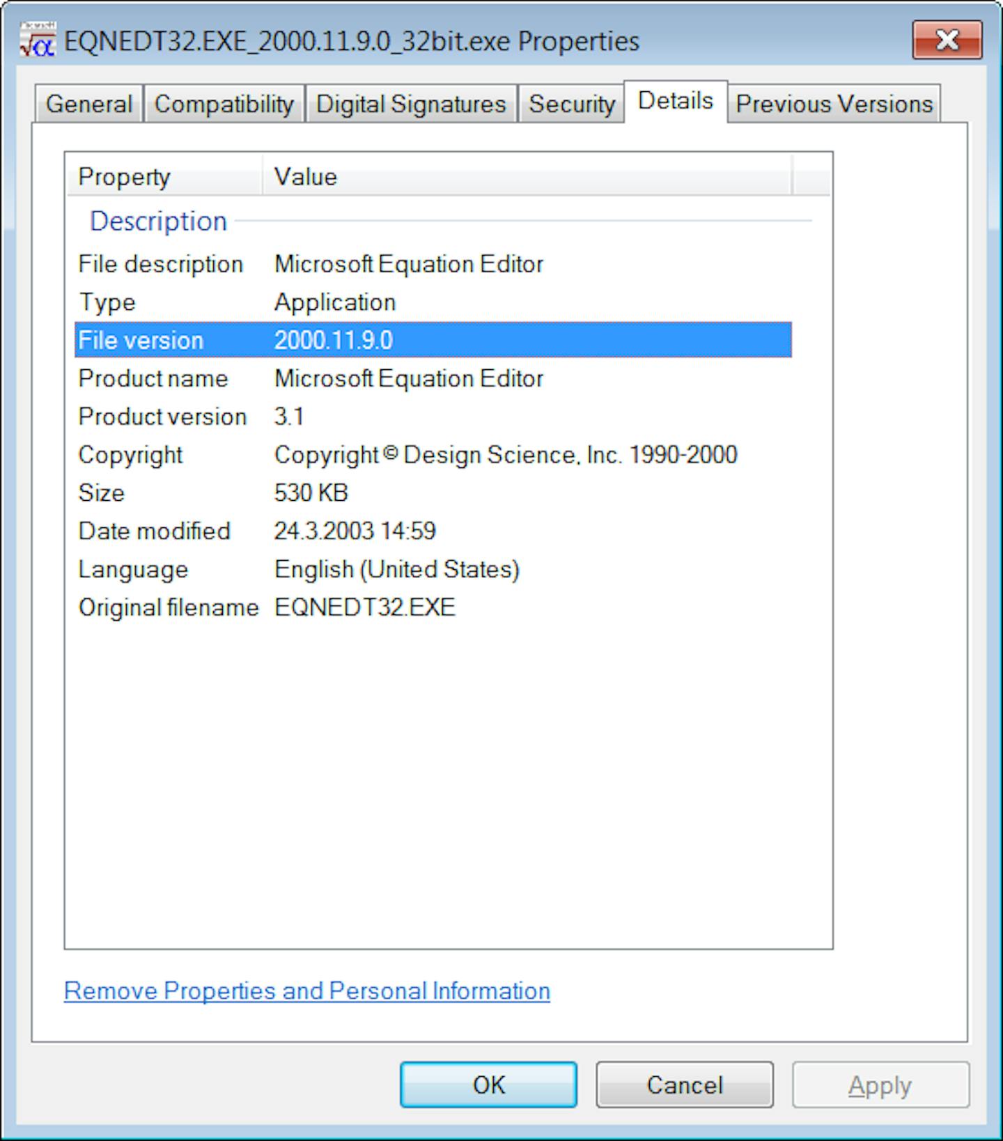 Did Microsoft Just Manually Patch Their Equation Editor Executable? Why Yes, Yes They Did. (CVE-2017-11882)