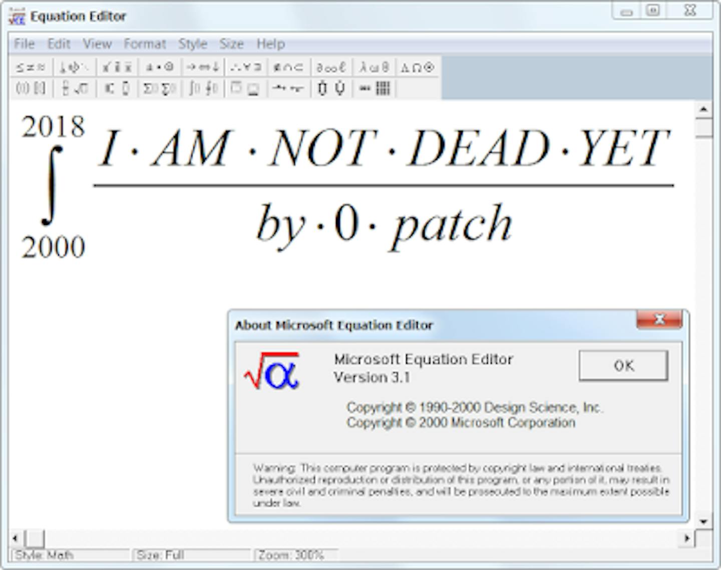 Micropatching Brings The Abandoned Equation Editor Back To Life
