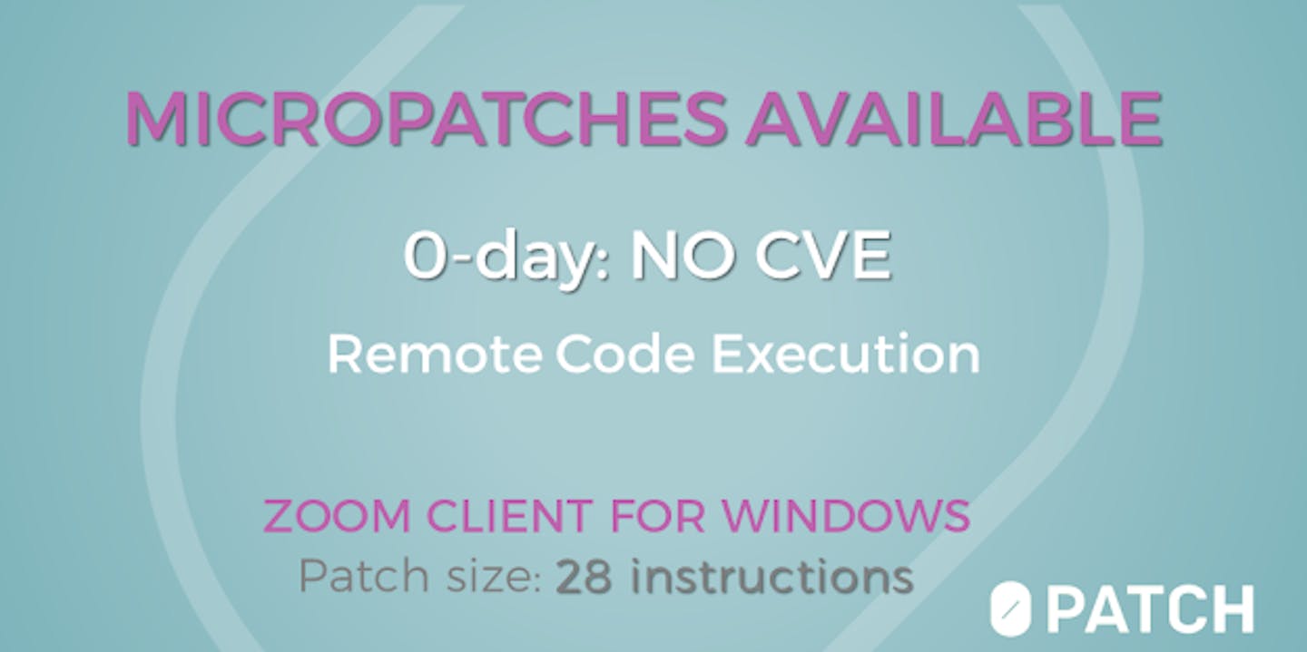 Remote Code Execution Vulnerability in Zoom Client for Windows (0day)