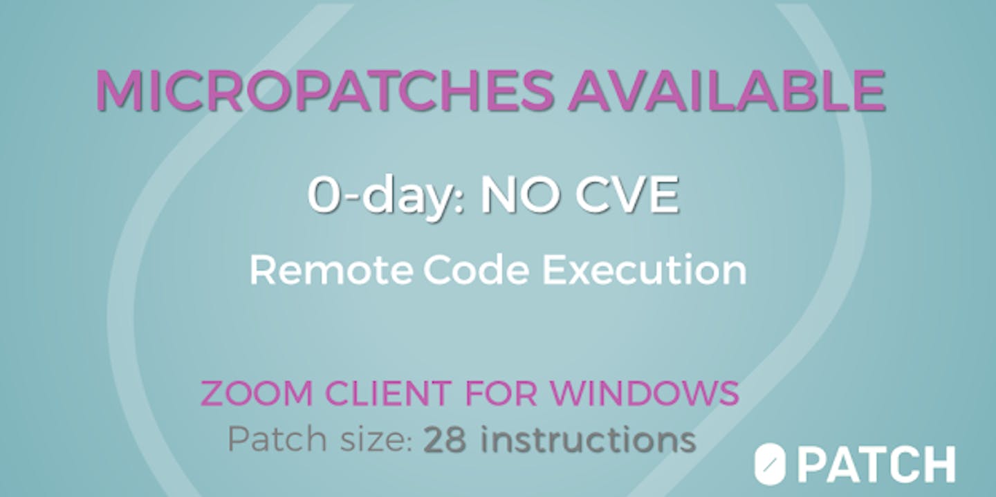 Remote Code Execution Vulnerability in Zoom Client for Windows (0day)