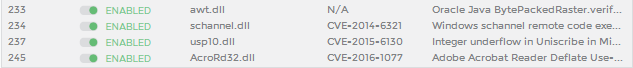 Patch 245 is now in the "Patches" list in the 0patch Console, where you can enable or disable it
