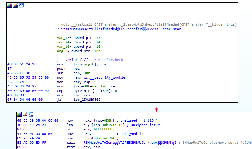 Image 2: _StampMotWonDestFileIfNeeded function
