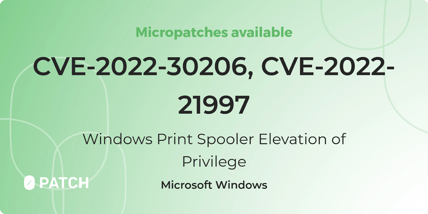CVE-2022-30206, CVE-2022-21997