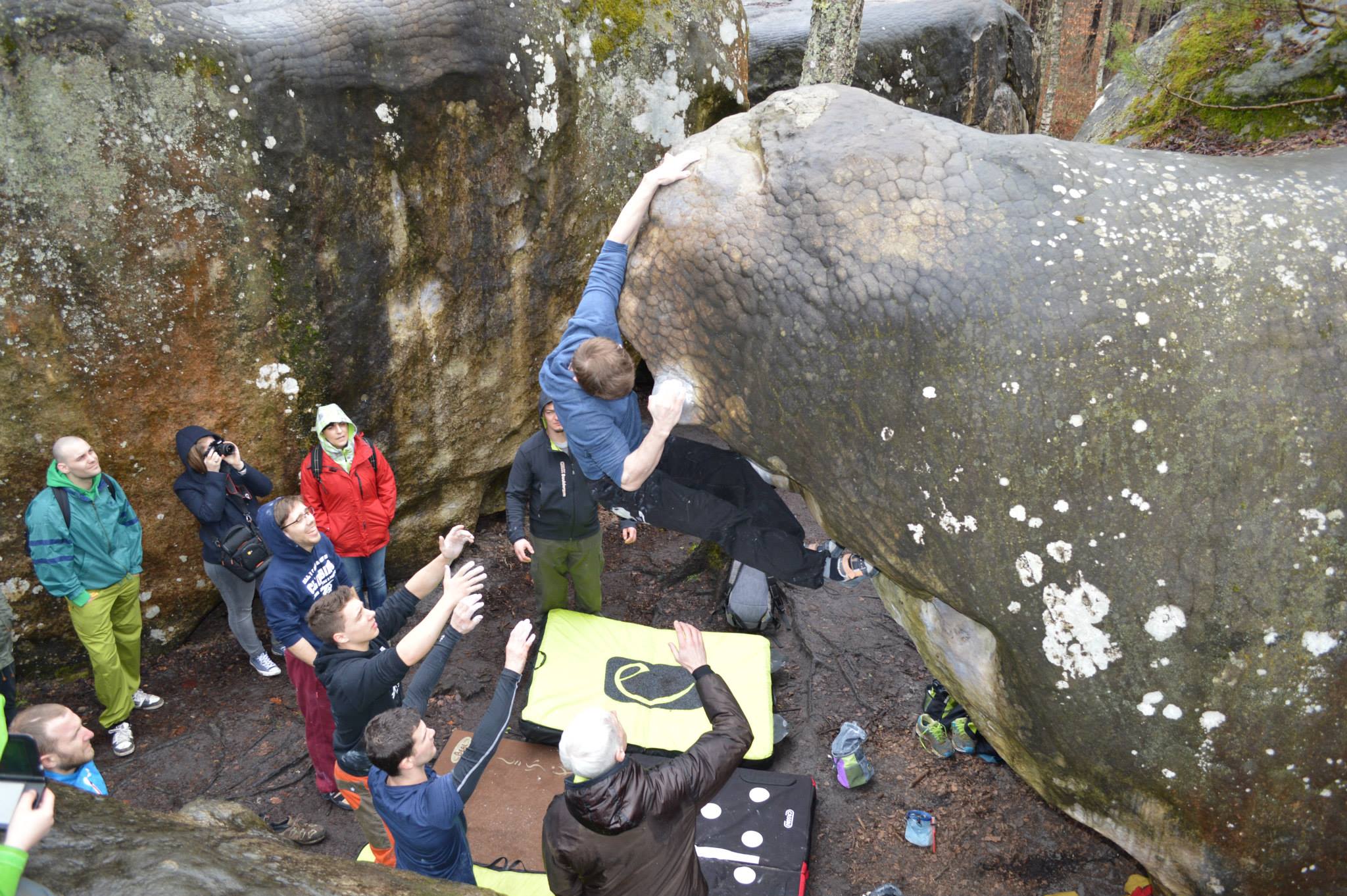 Crux Climbing Team in Fontainebleau