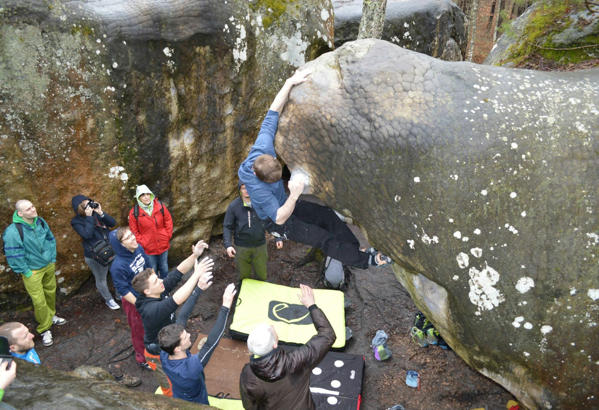 Crux Climbing Team in Fontainebleau