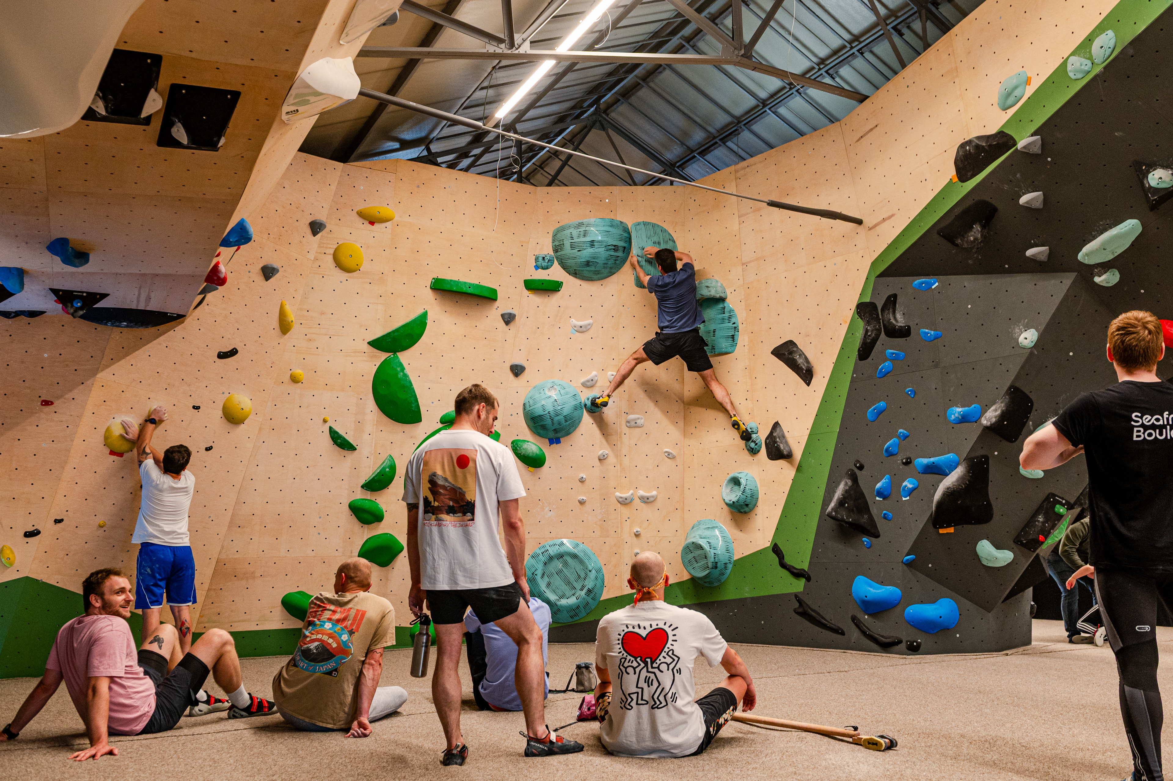 Team Onyx in de boulderzaal
