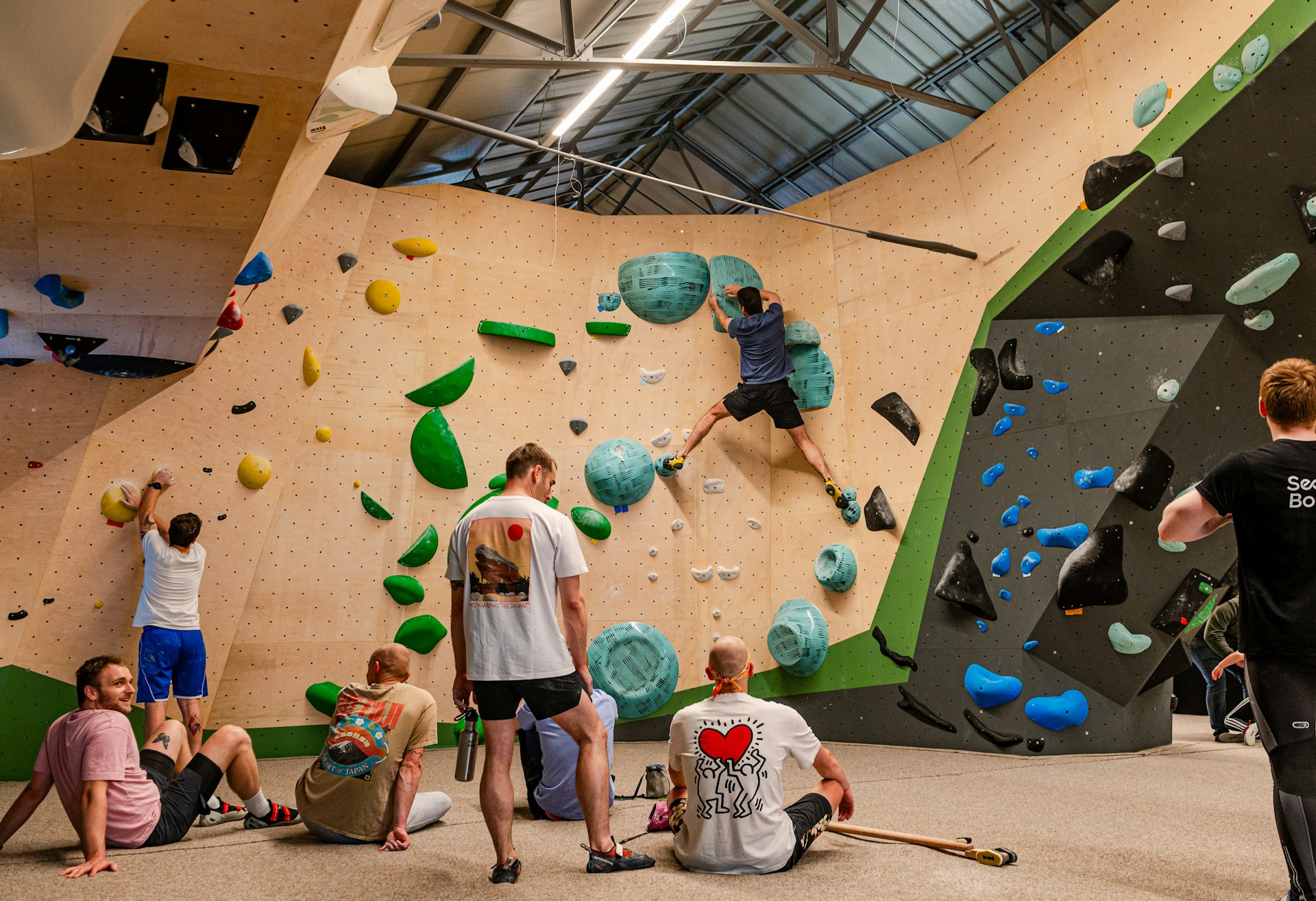 Team Onyx in de boulderzaal