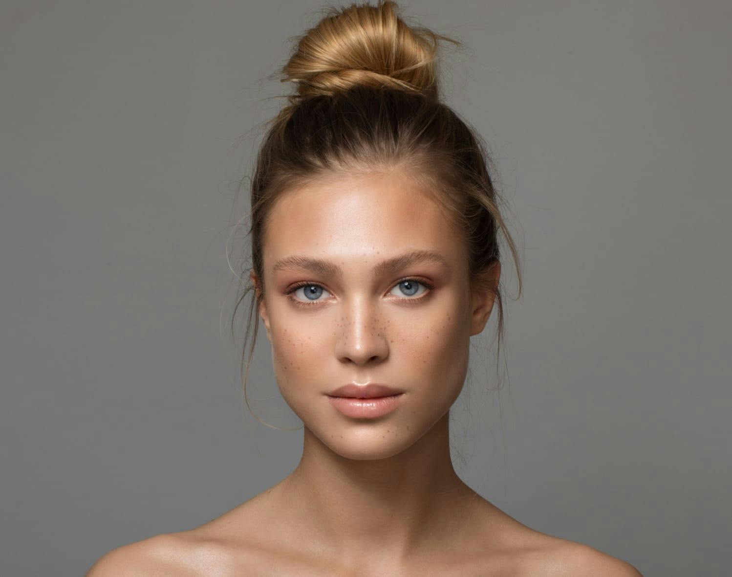 woman looking into the camera