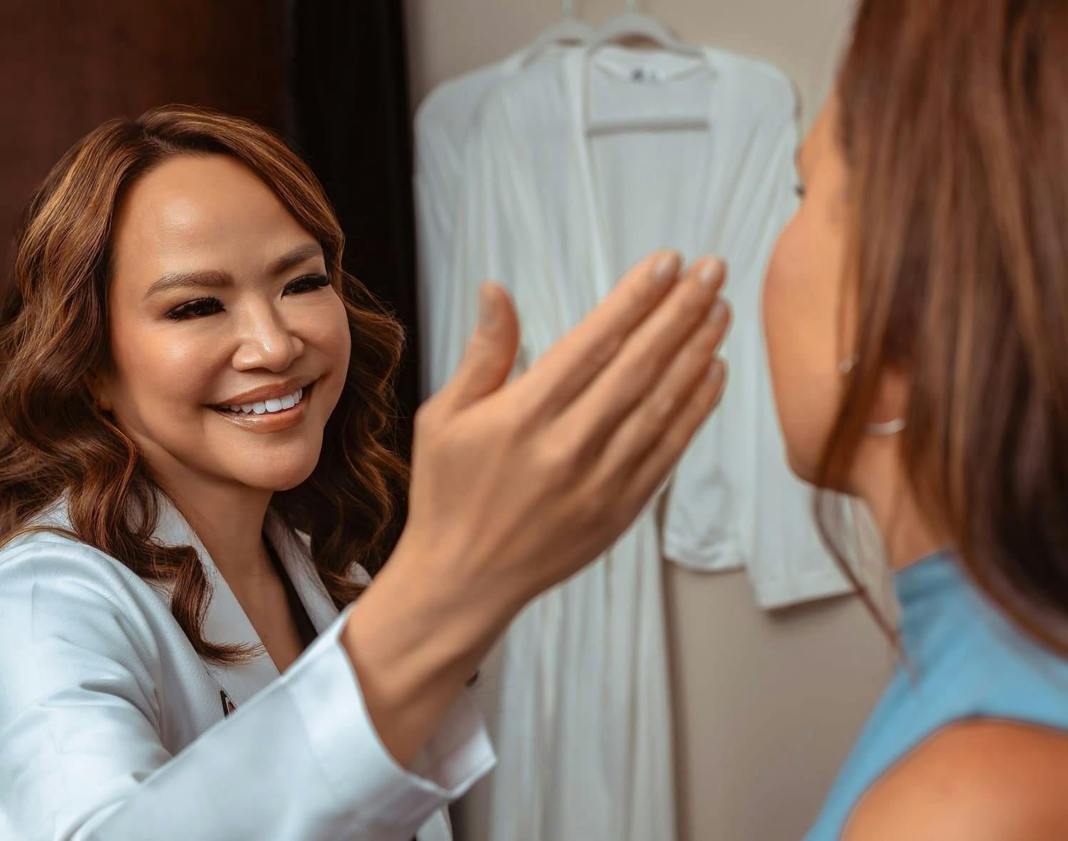 doctor smiling at a patient