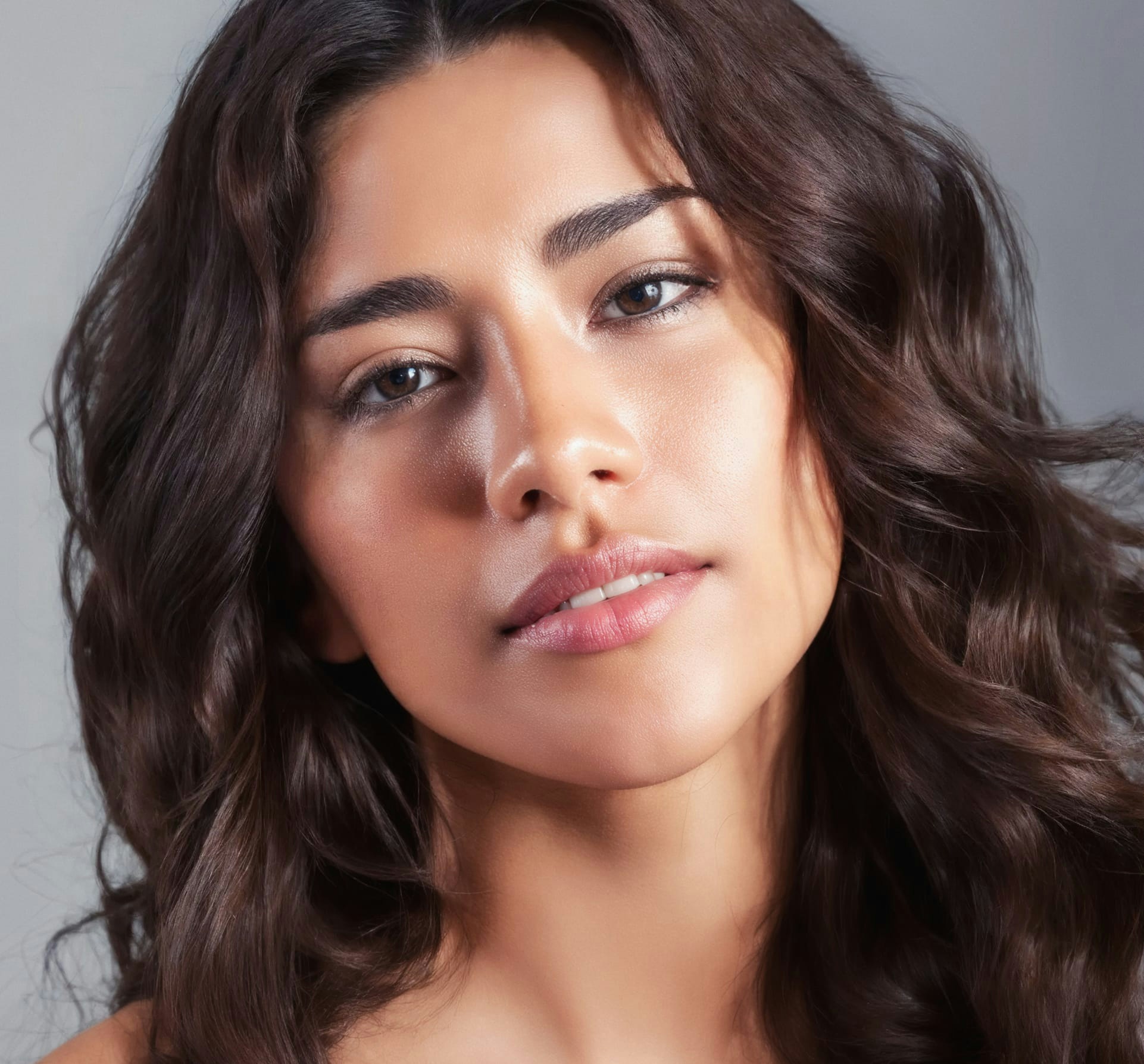 woman looking into the camera