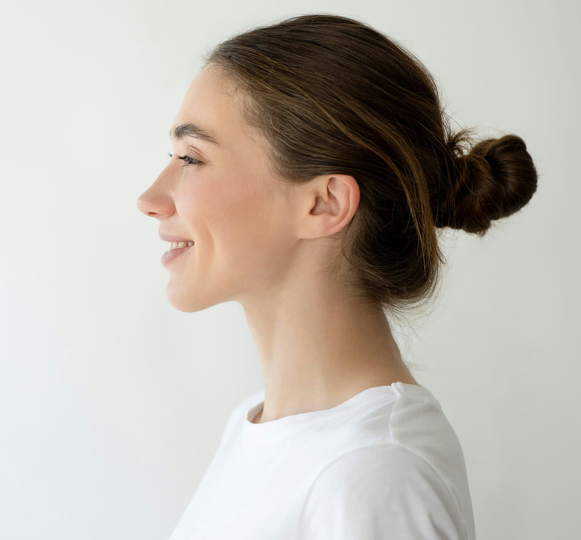 woman smiling