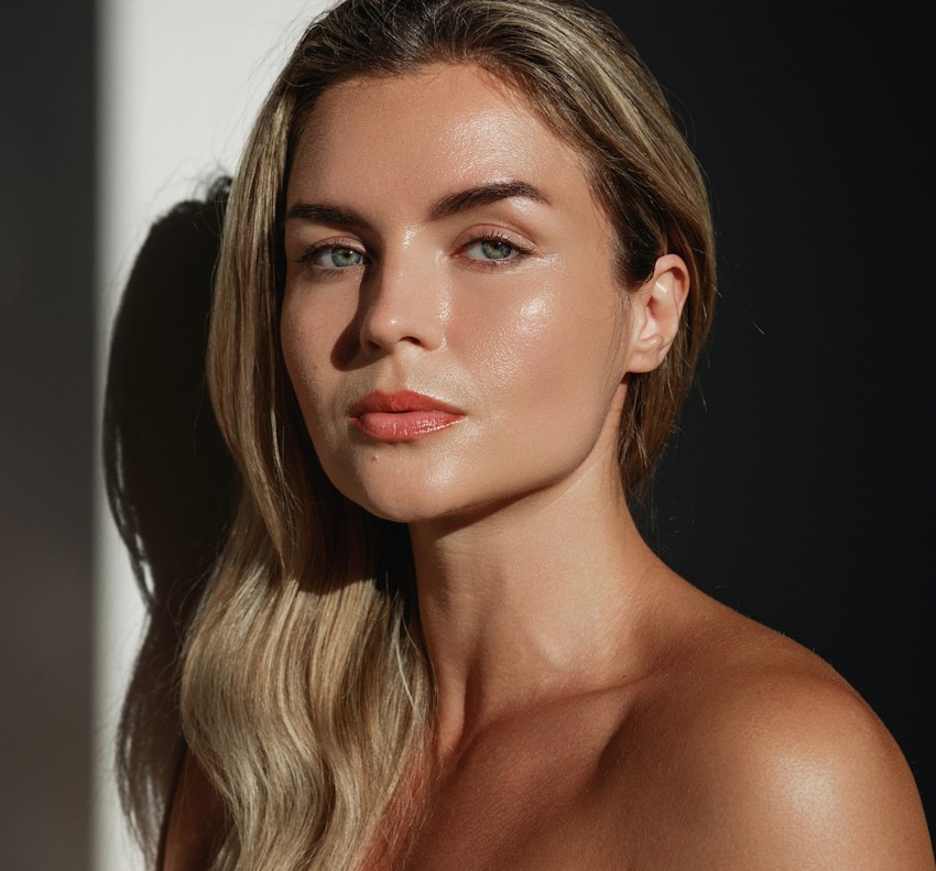 woman looking into the camera