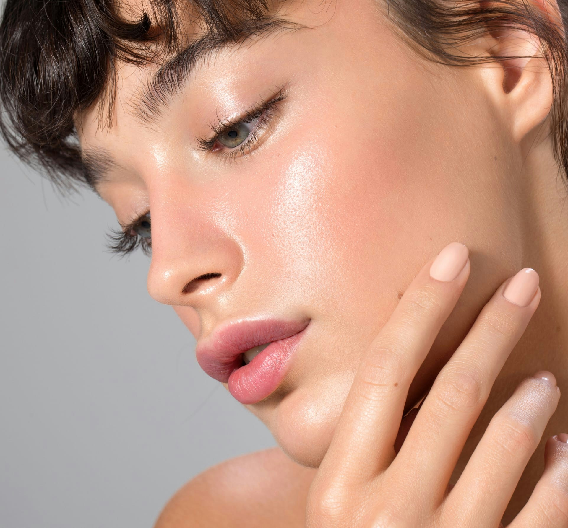 Close up of womans face