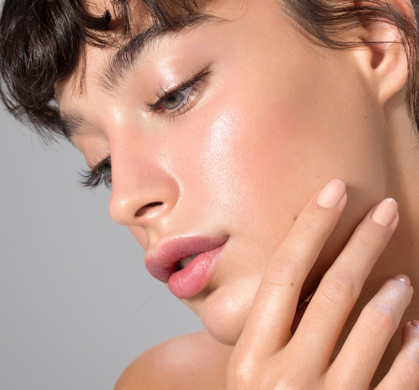 Close up of womans face