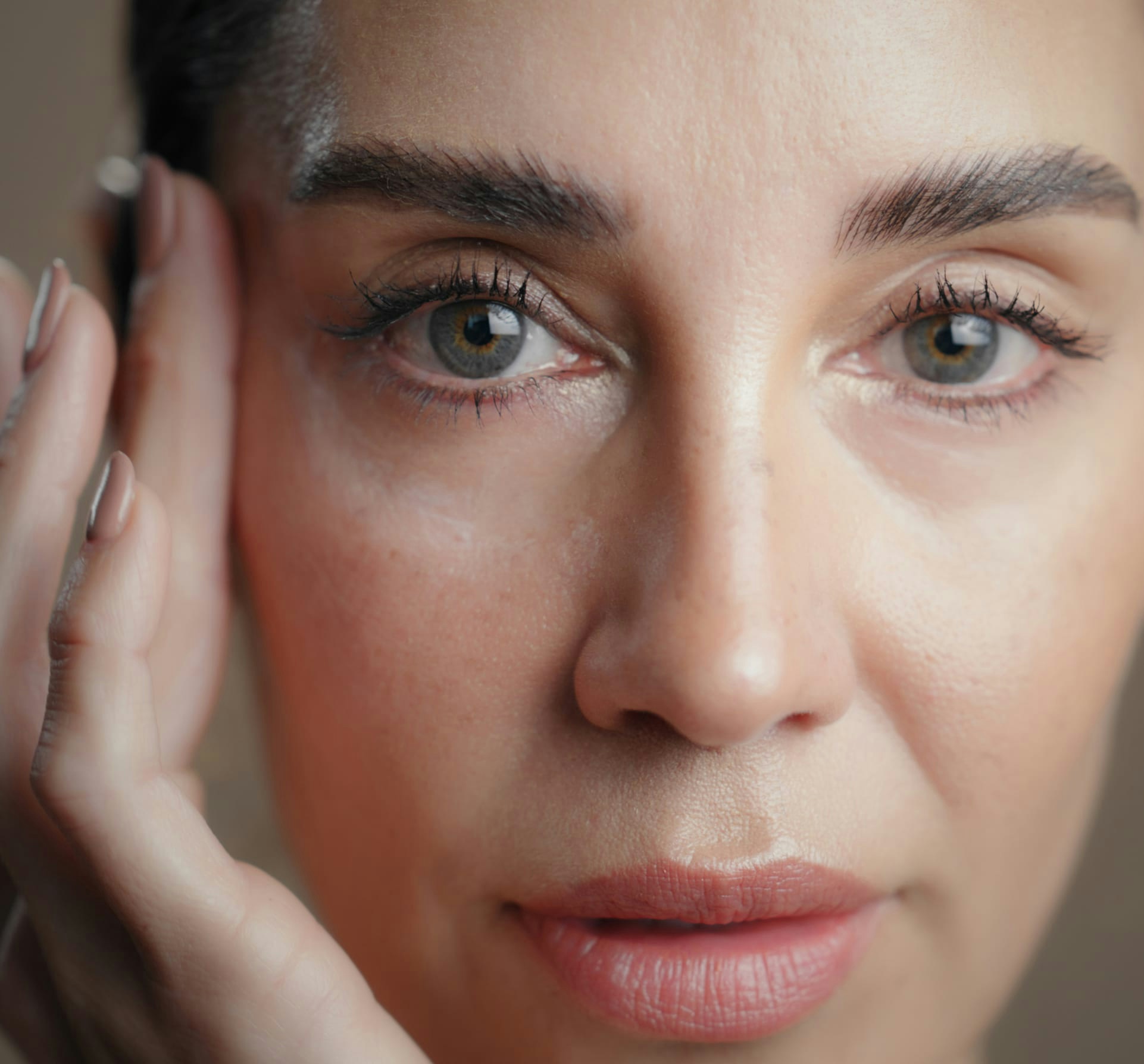 Close up of womans face