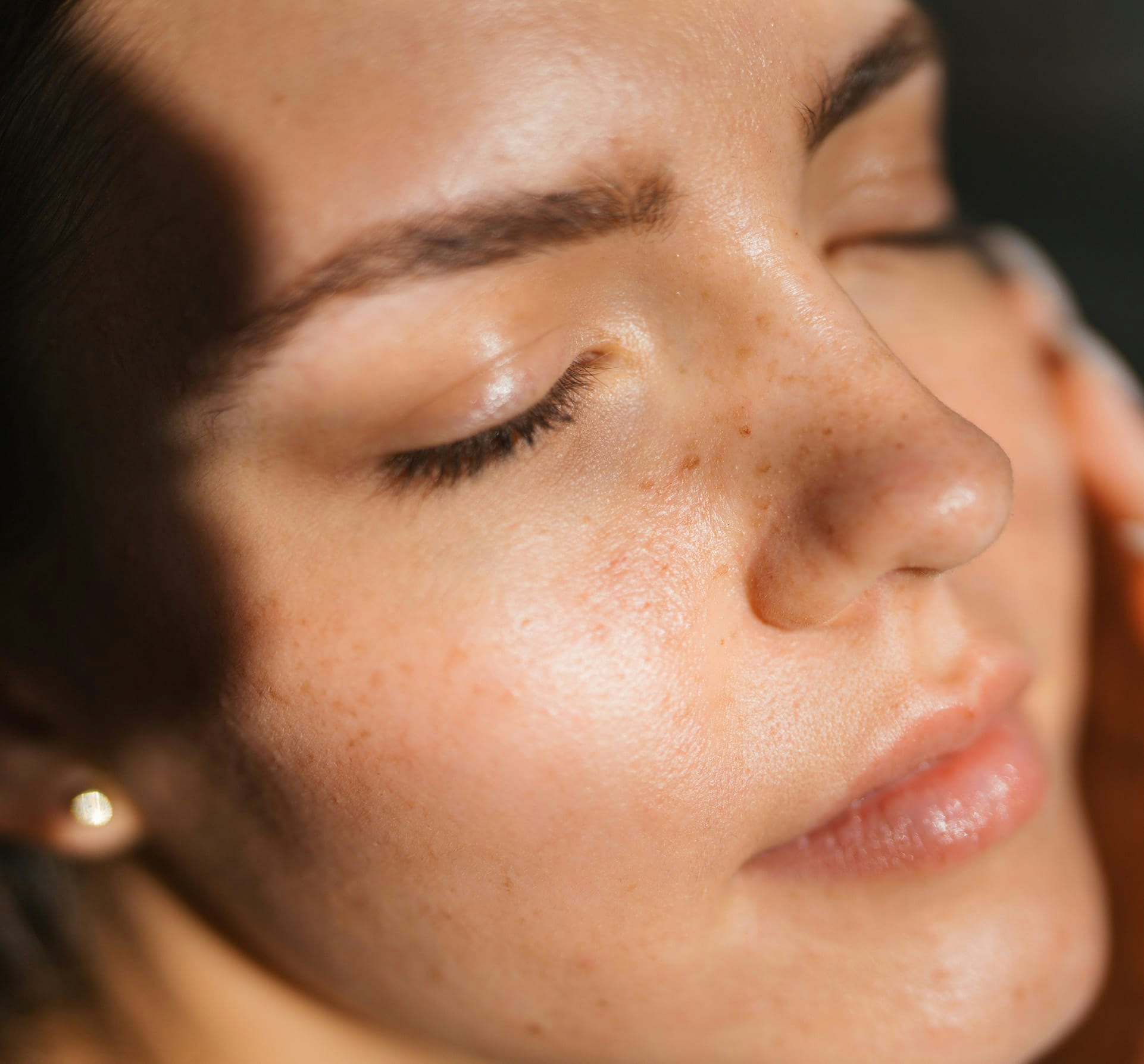 Close up of womans face