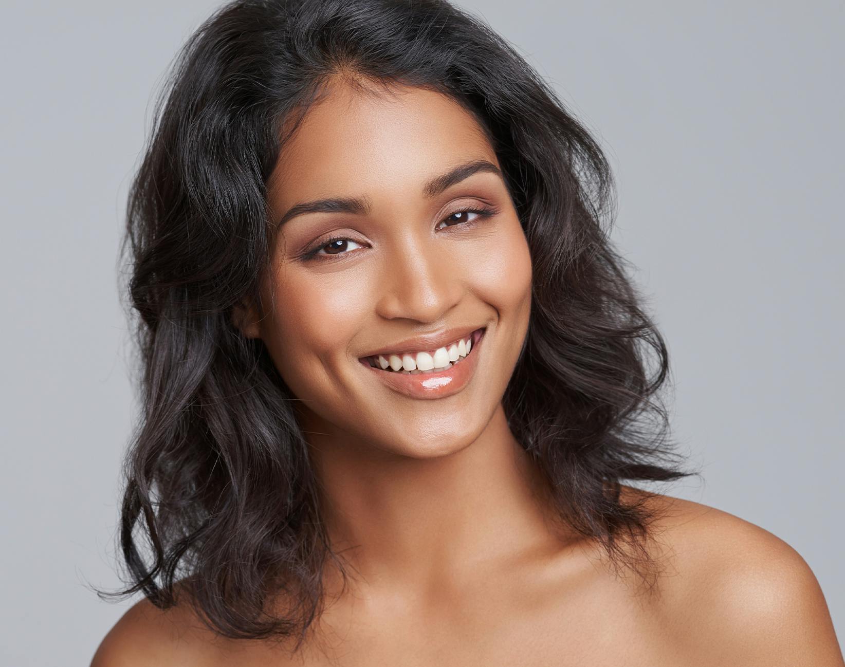 Woman smiling