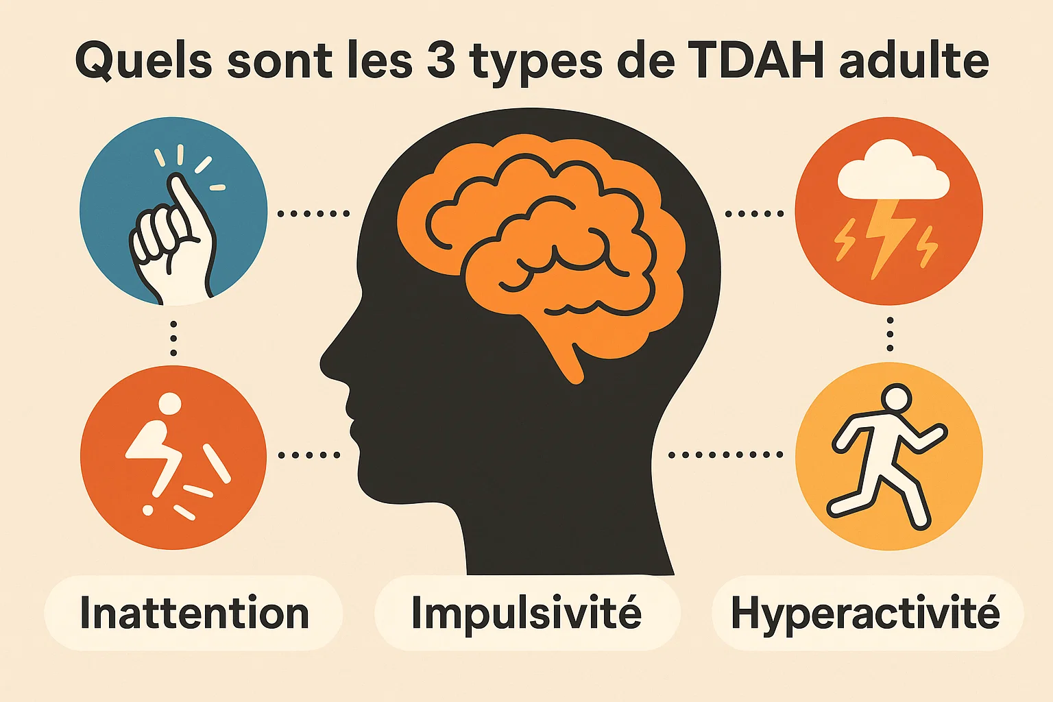 Quels sont les 3 types de TDAH ? 