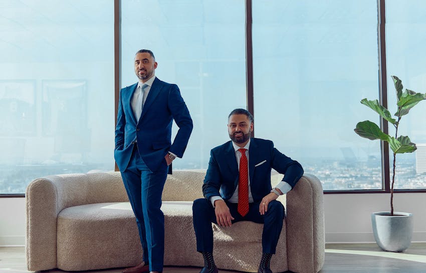 Two attorneys in suits