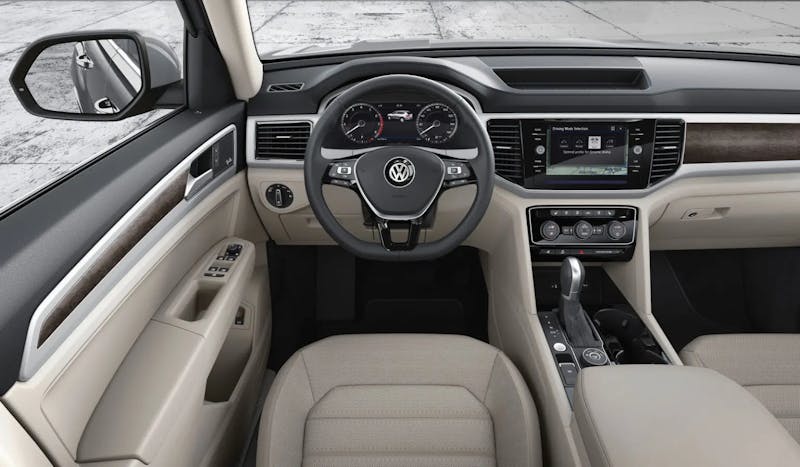 The inside of a Volkswagon