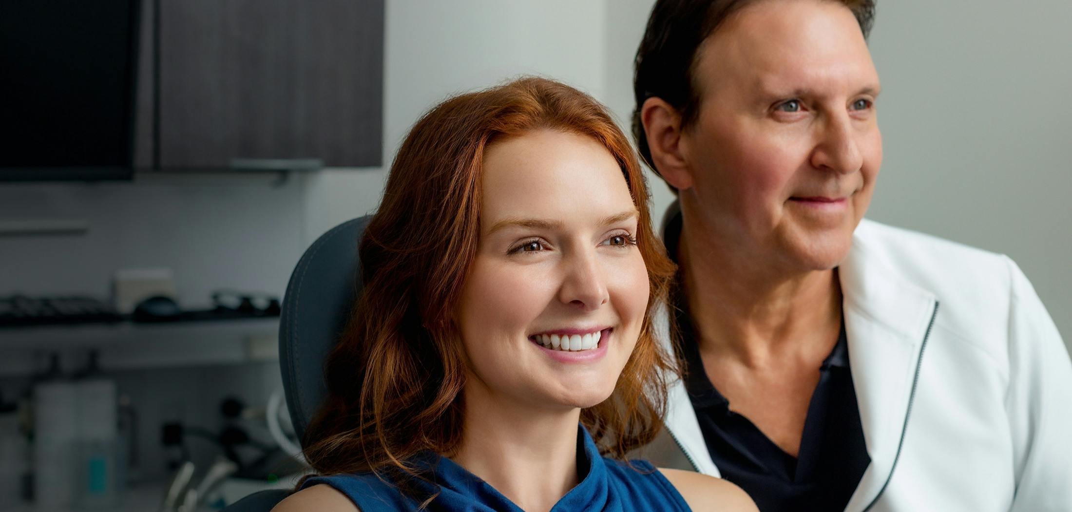 Dr. Rink with a patient