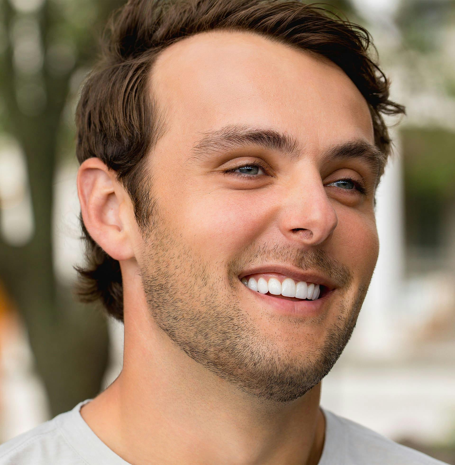 man smiling