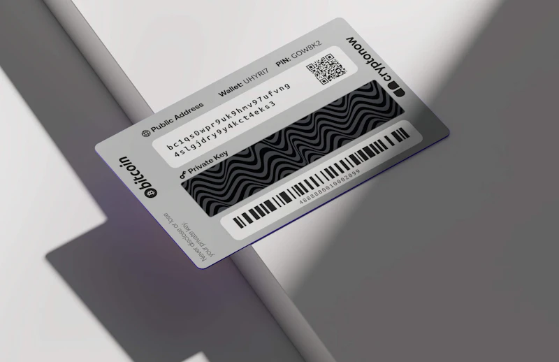 Rückseite des Cryptonow wallet