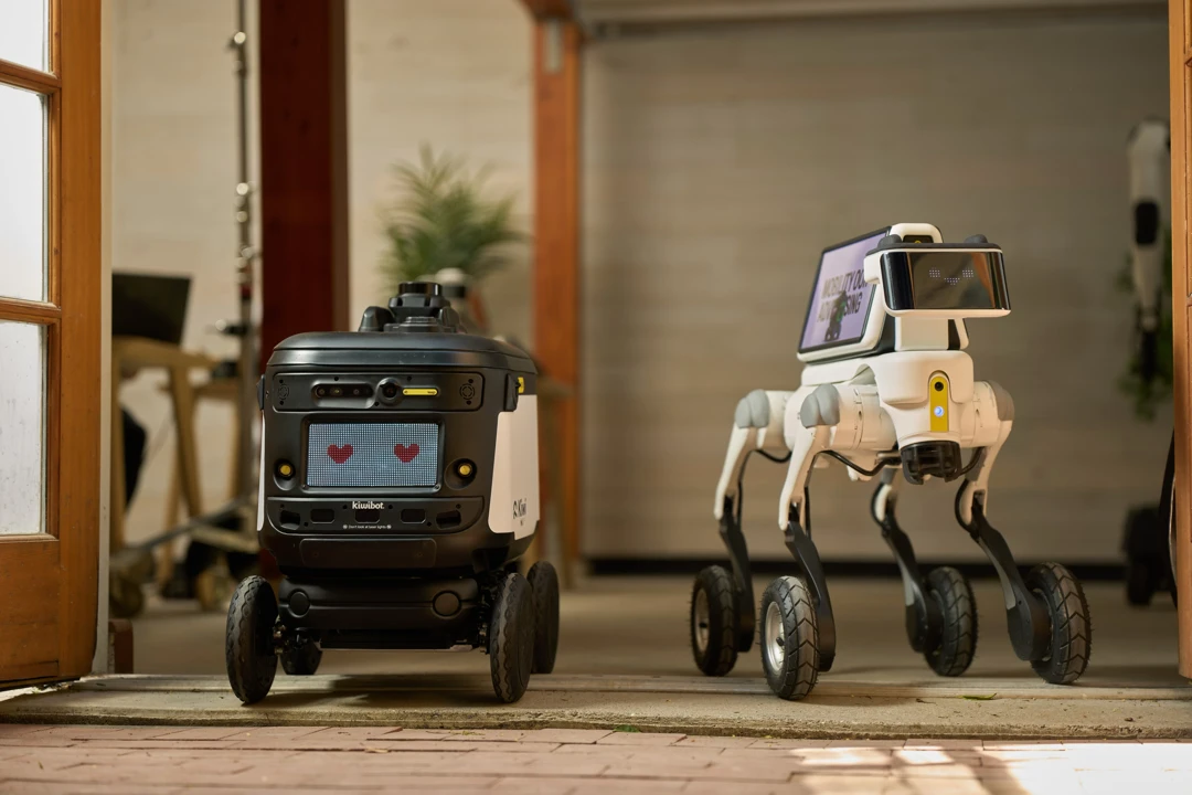 Robot Advertising Background