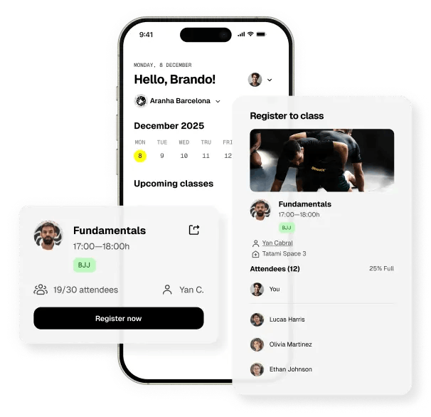 Full classes and complete visibility on attendance