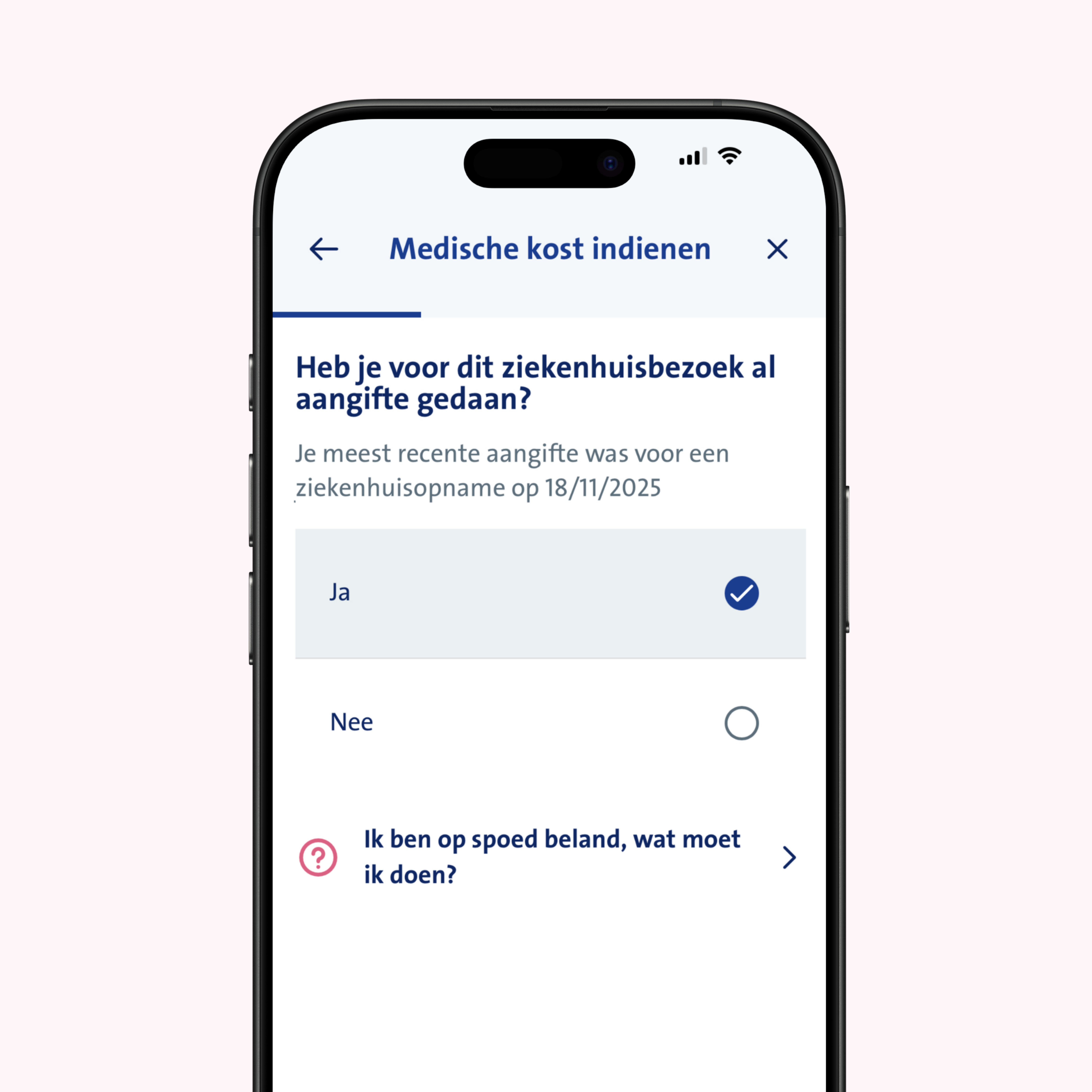 vanbreda app aangifte check