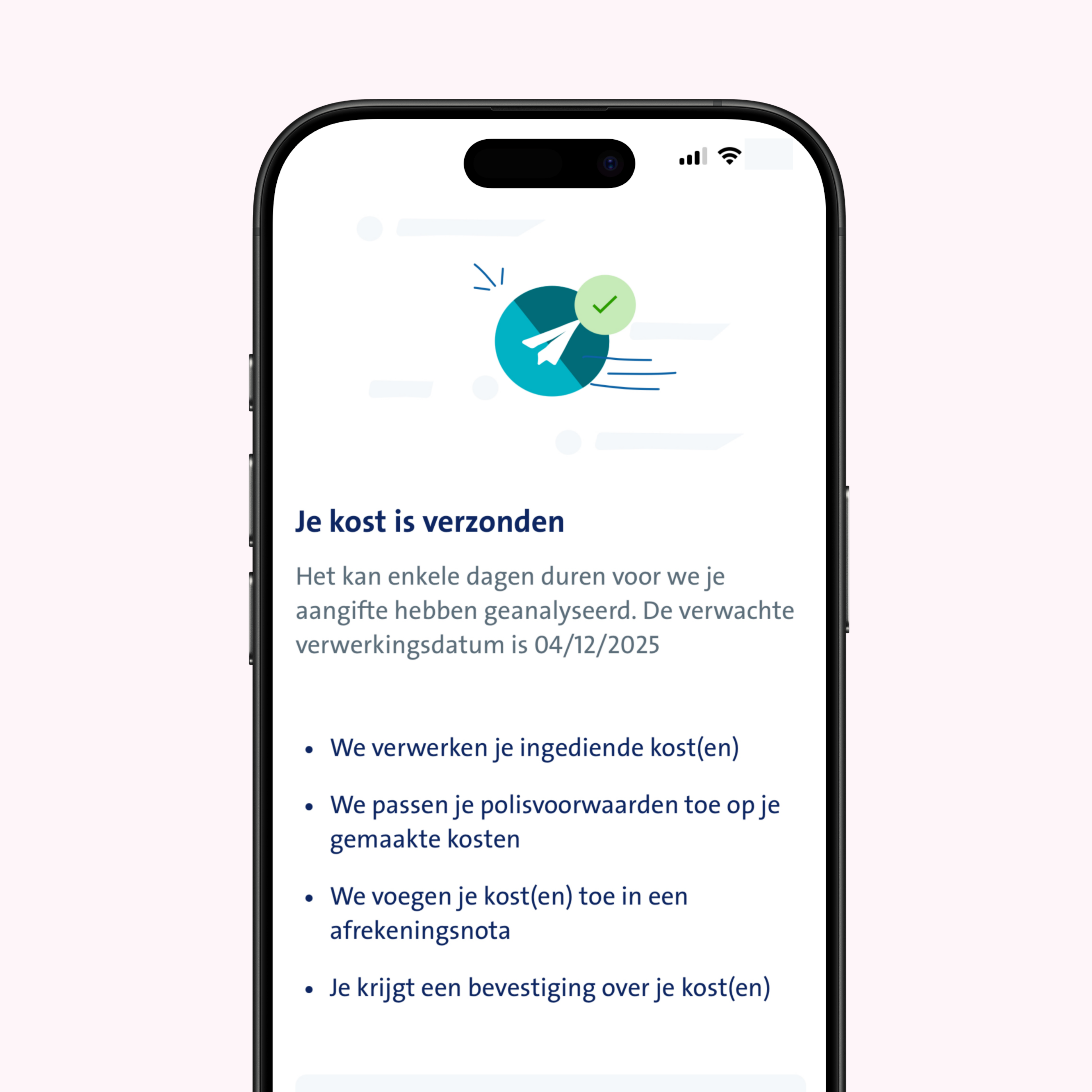 vanbreda app ingediende kost