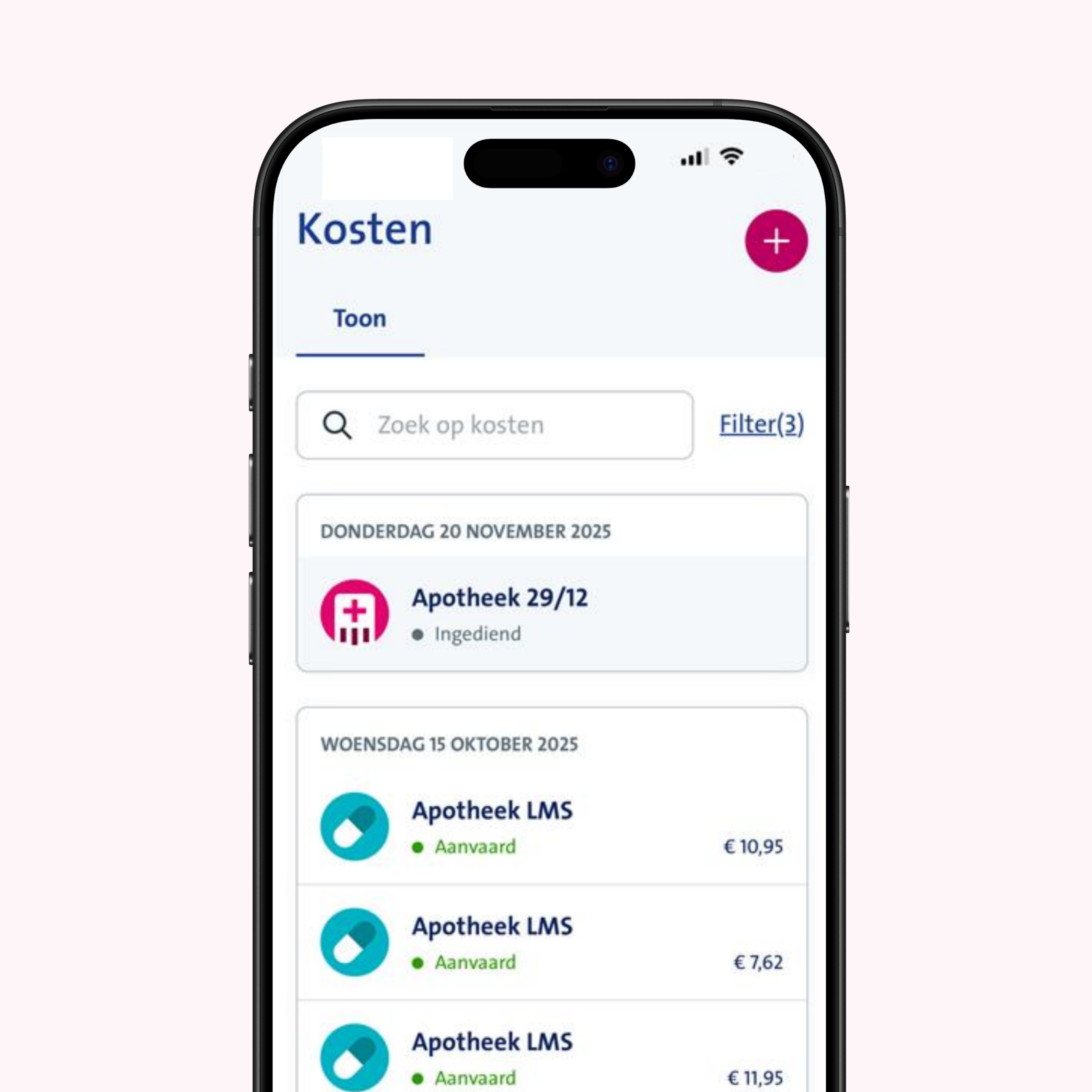 vanbreda app kost overview