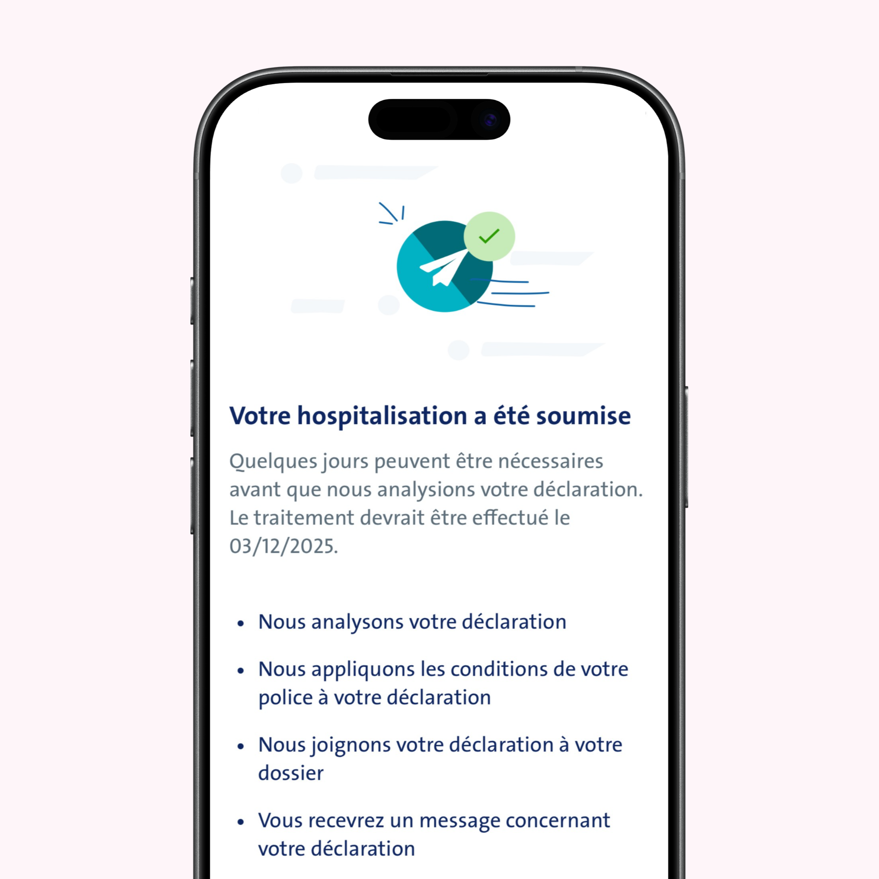 vanbreda app - declaration hospitalisation