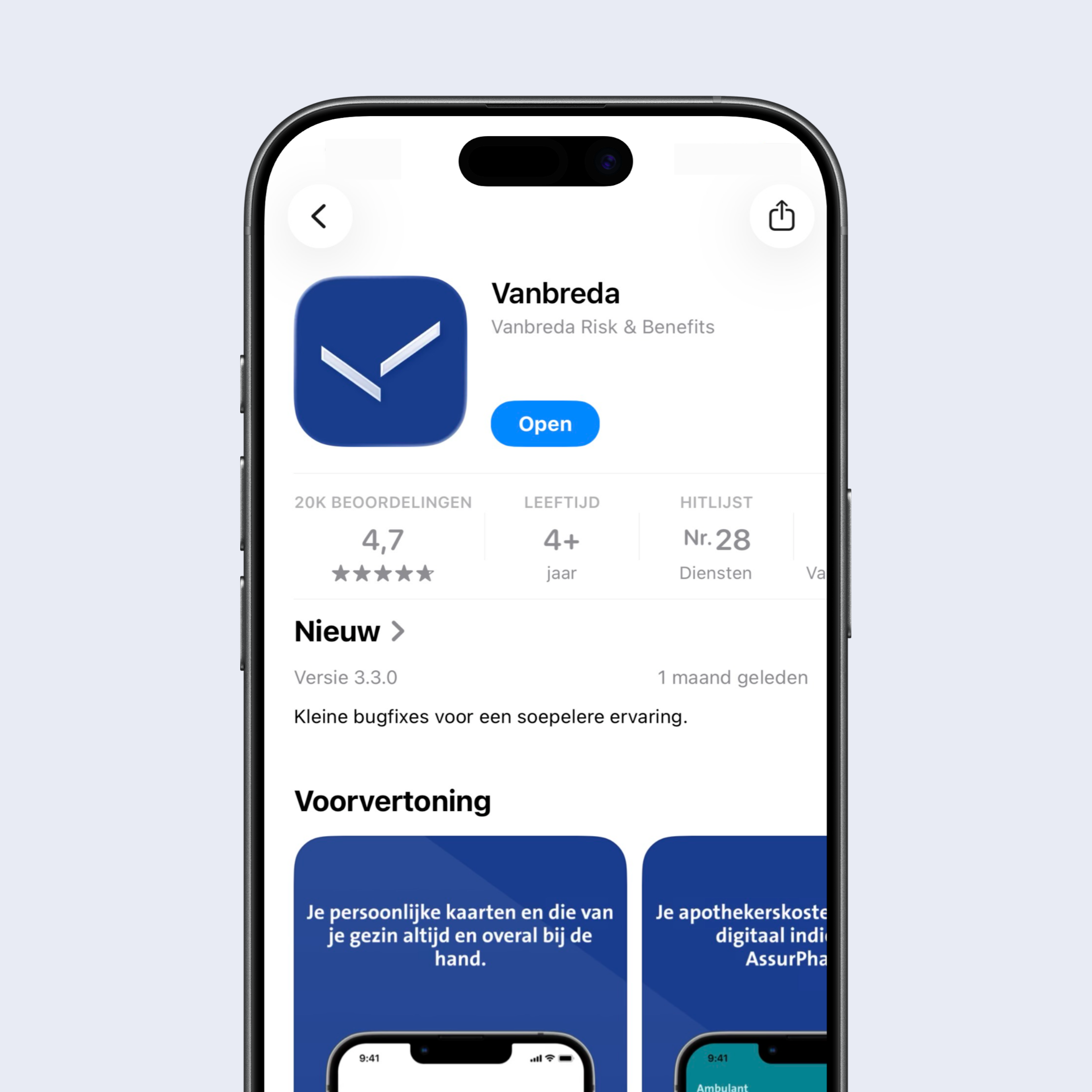vanbreda app appstore flat