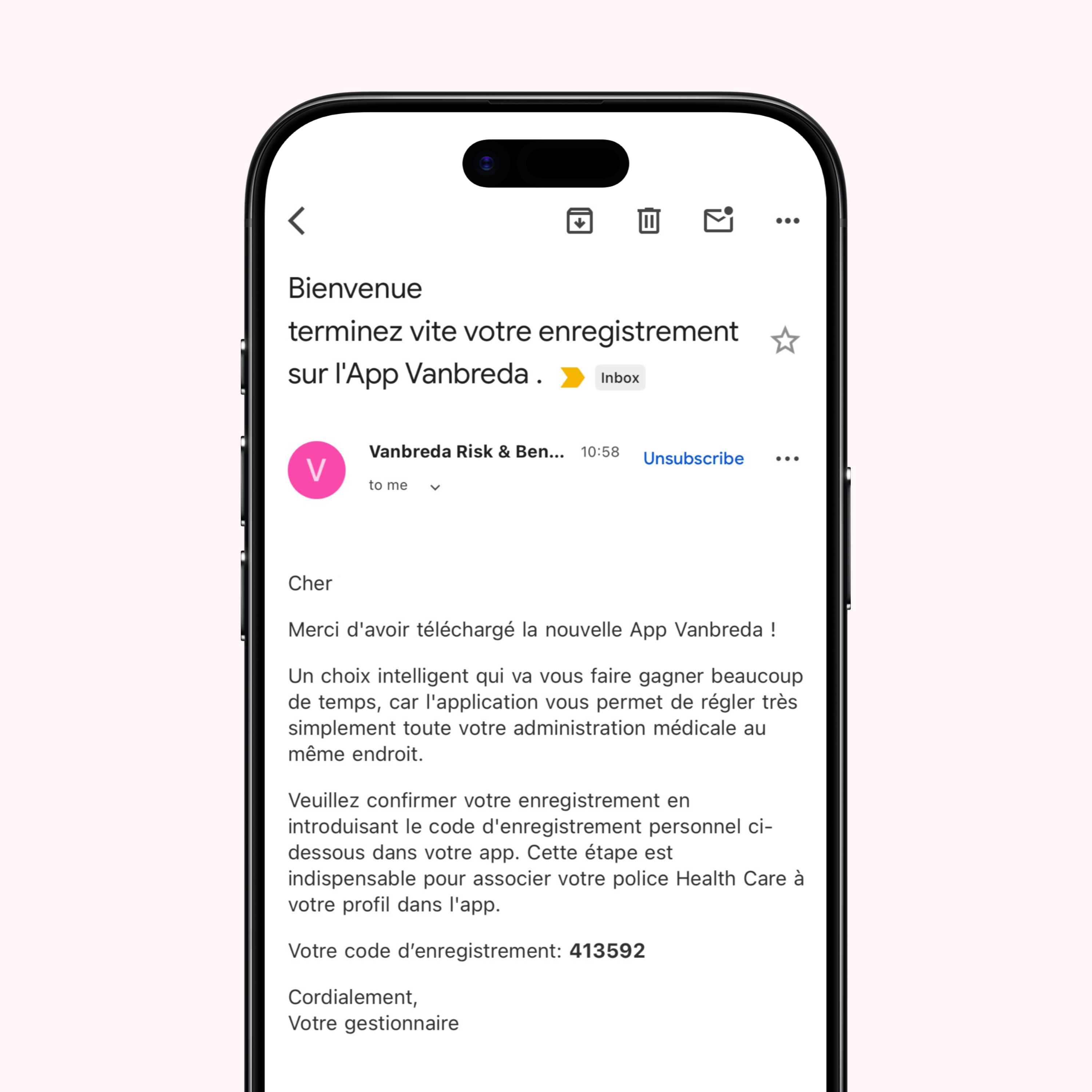 app visual itsme onboarding - enregistrez votre compte chez vanbreda