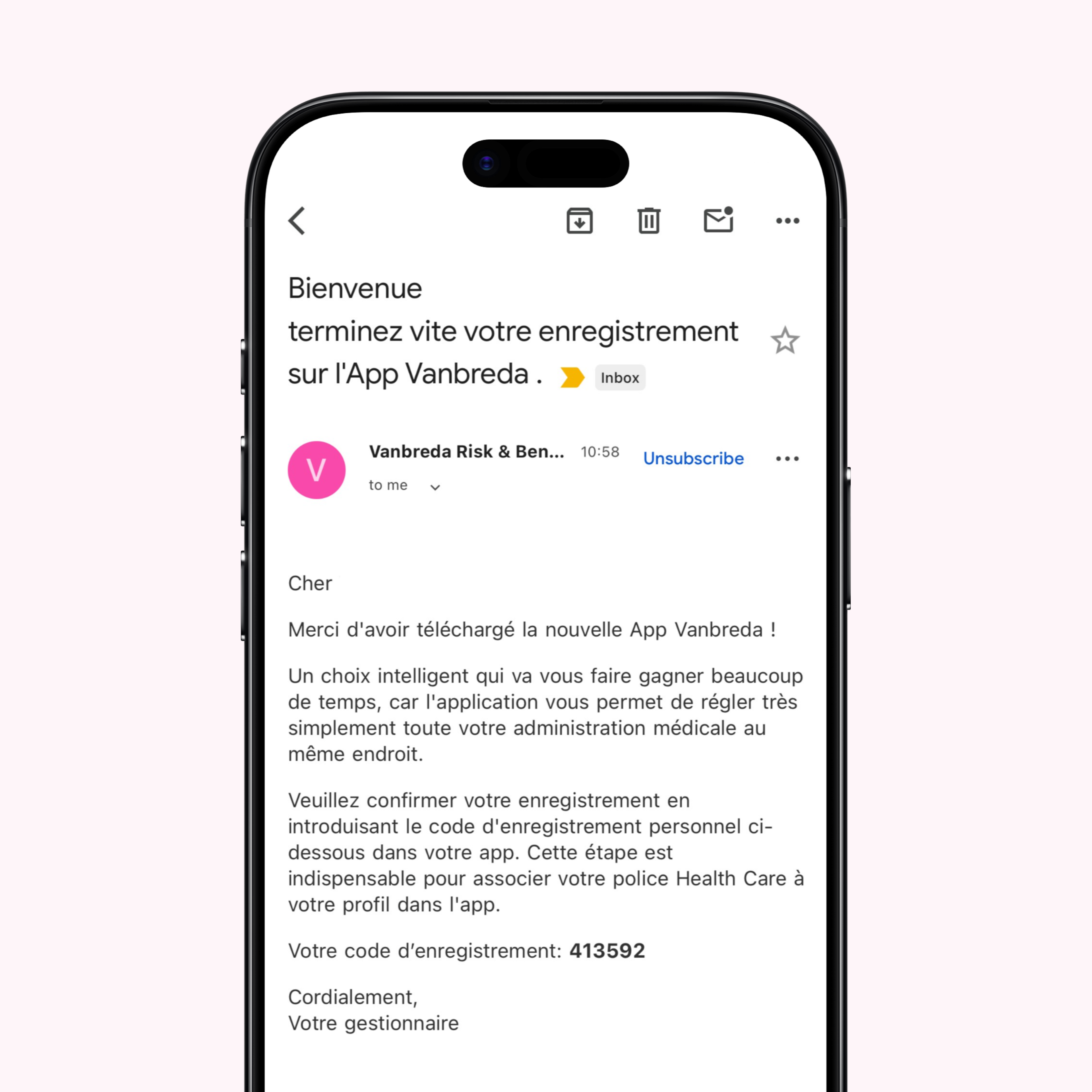 app visual itsme onboarding - enregistrez votre compte chez vanbreda