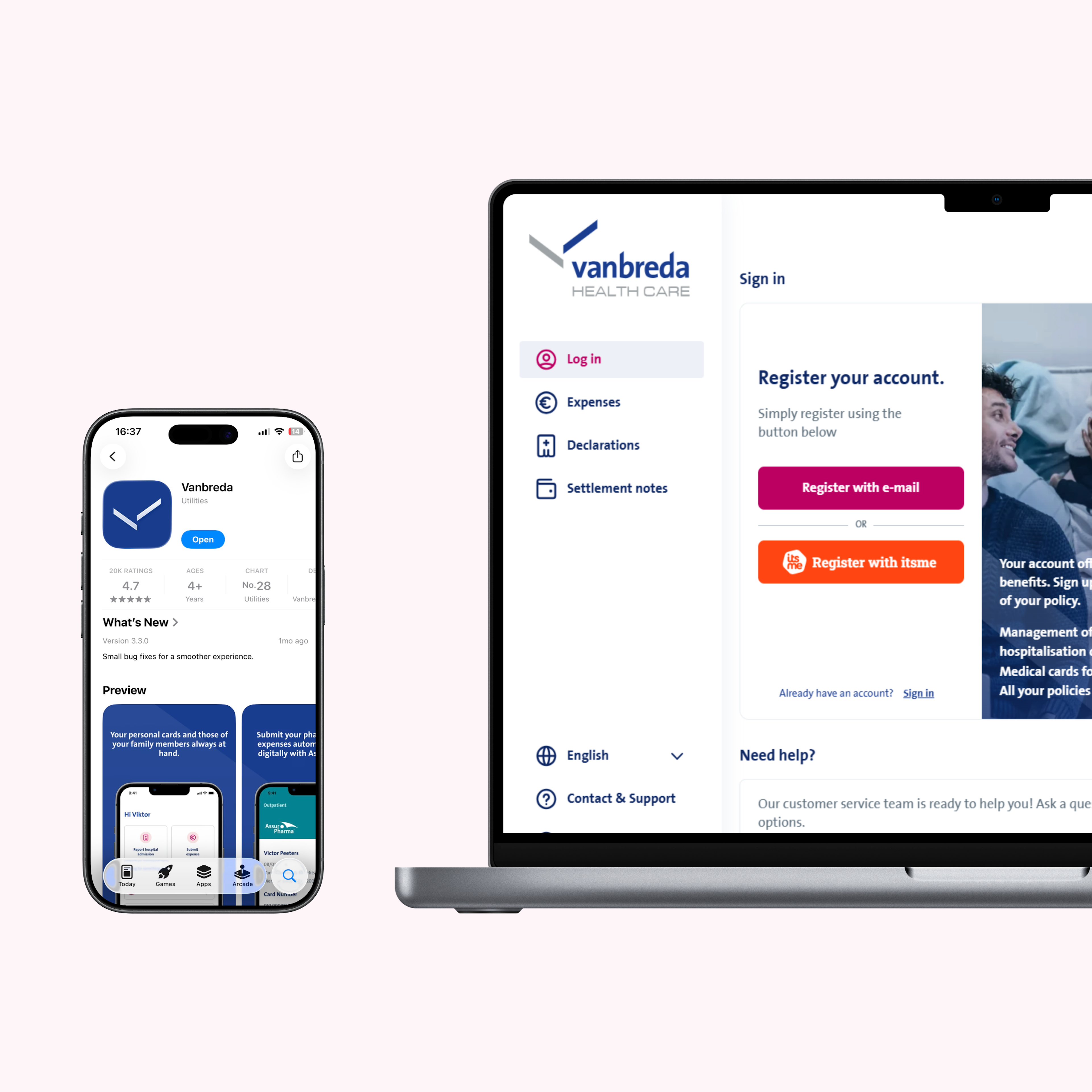 app visual email onboarding