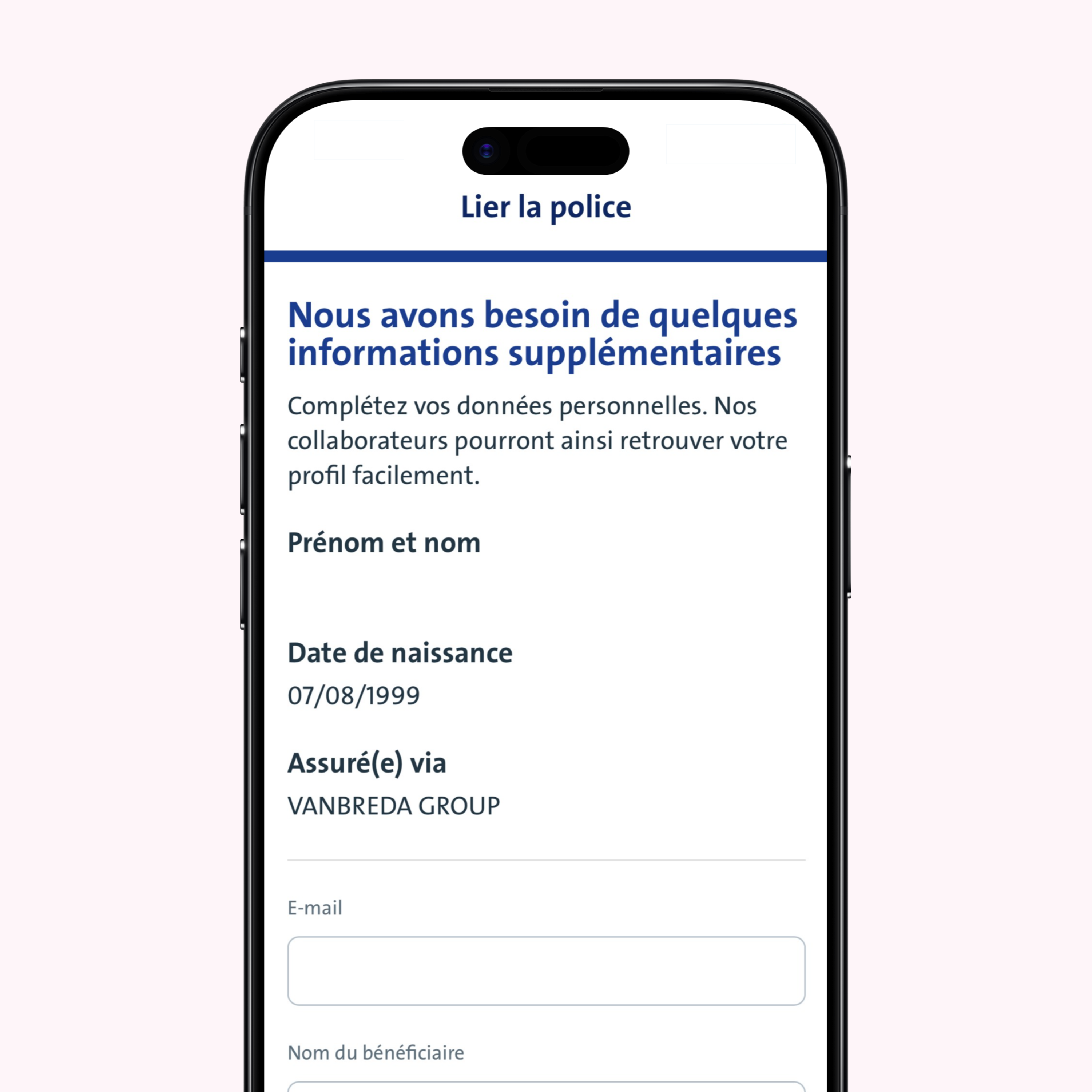 app visual email onboarding