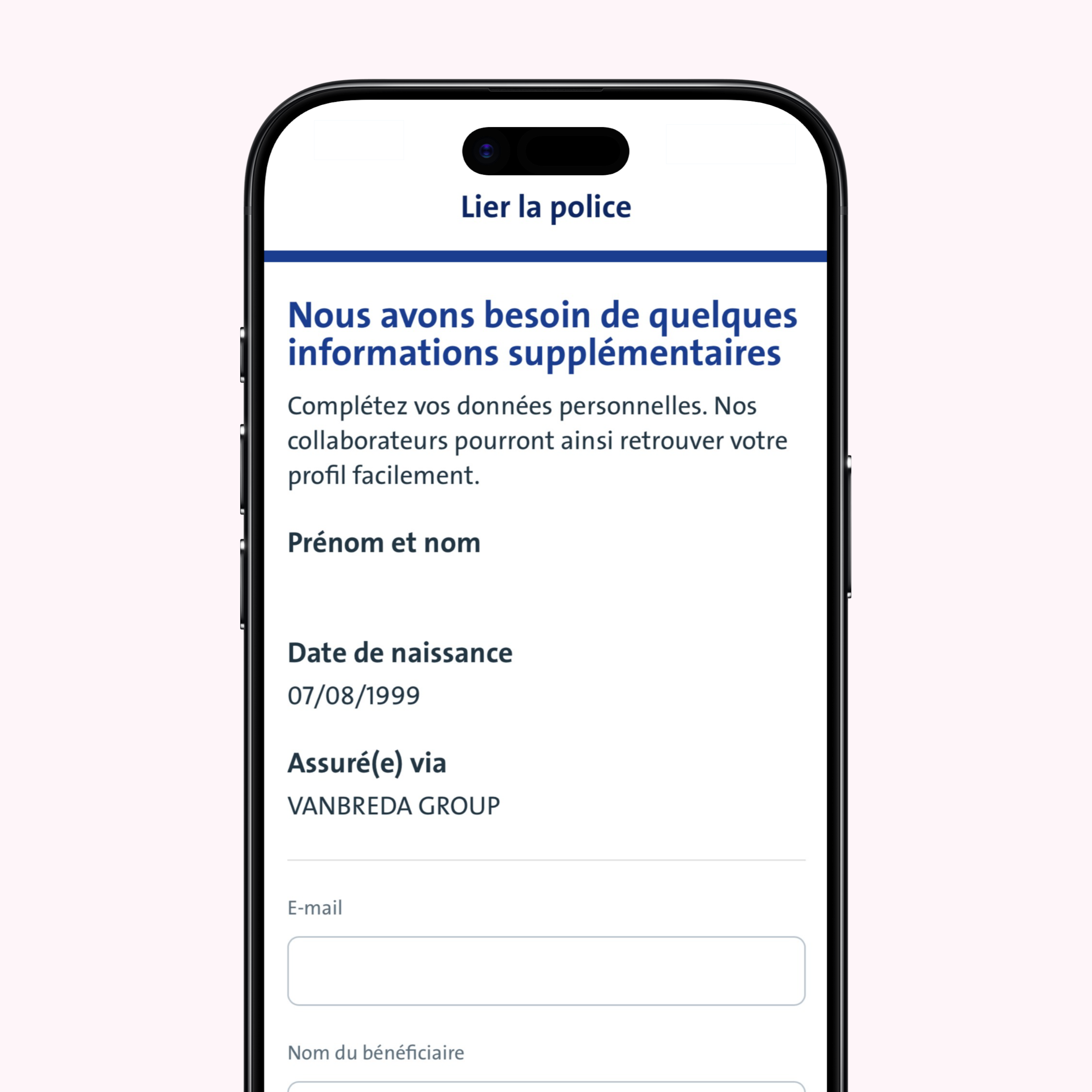 app visual email onboarding
