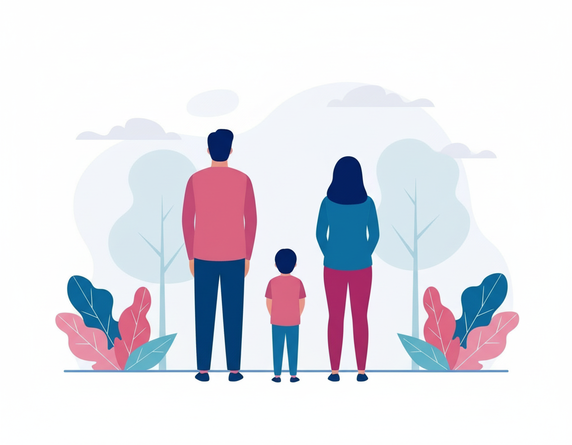 illustration of a family