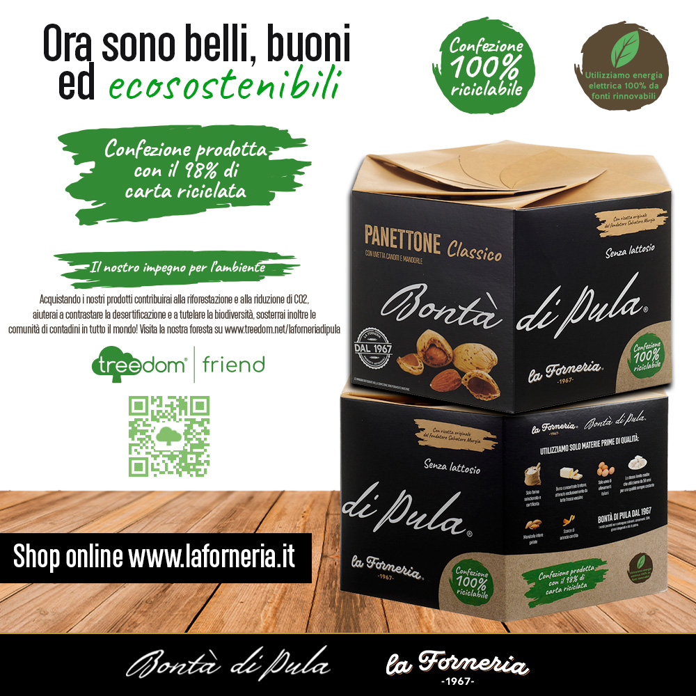 Nuovo packaging La Forneria di Pula