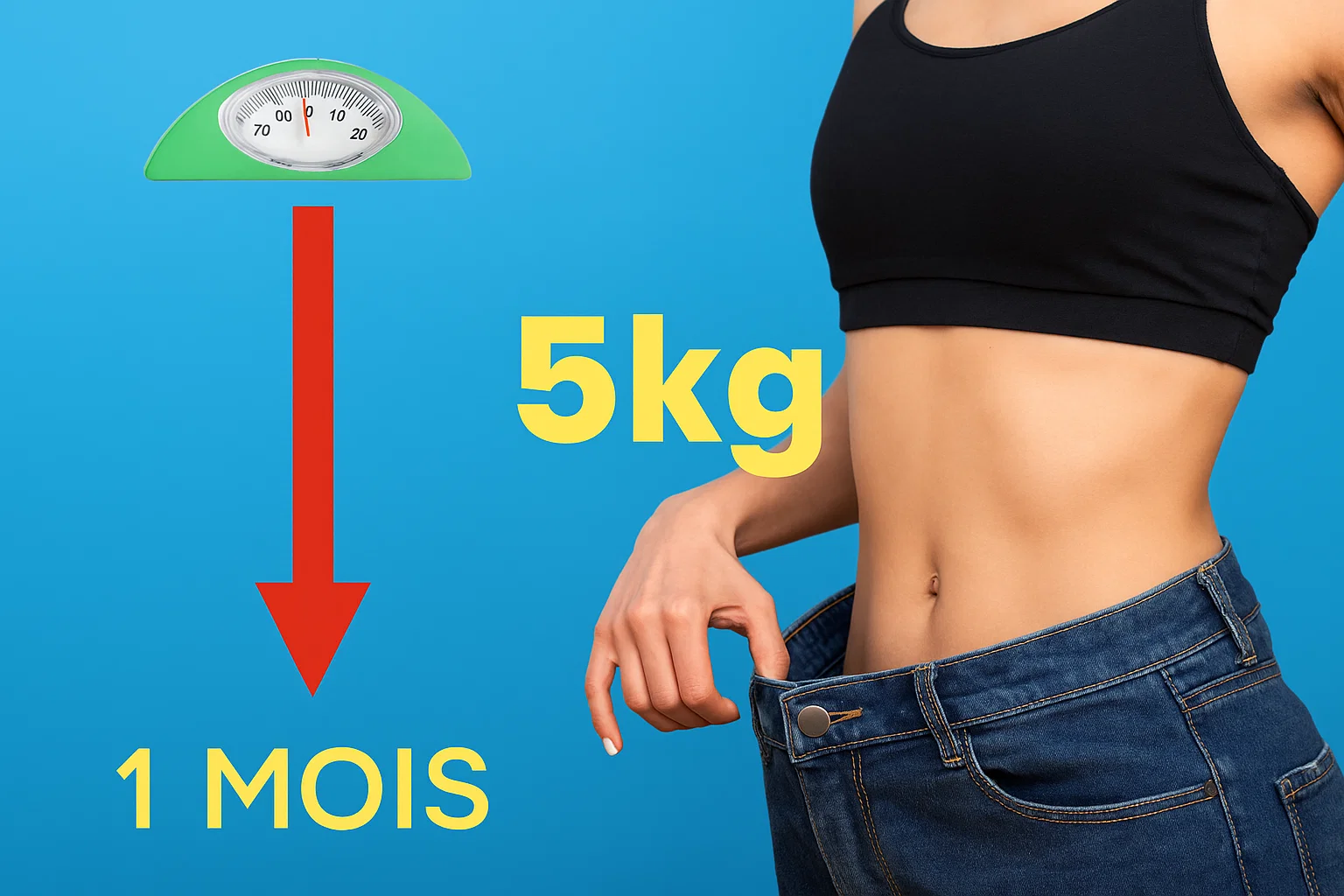 Comment perdre 5 kilos en 1 mois : programme + menu